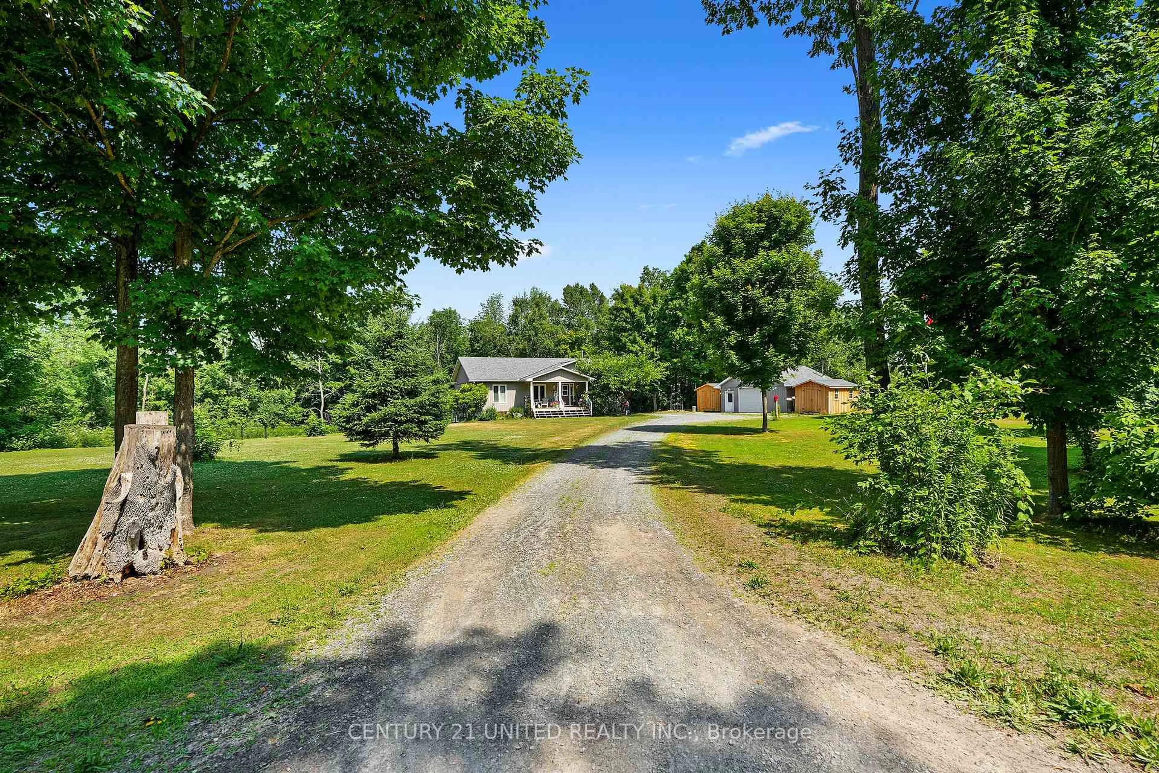 A pic from outside/outdoor area/front of a property/back of a property/a pic from drone, unknown for 390 11th Line West, Trent Hills Ontario K0L 1Y0