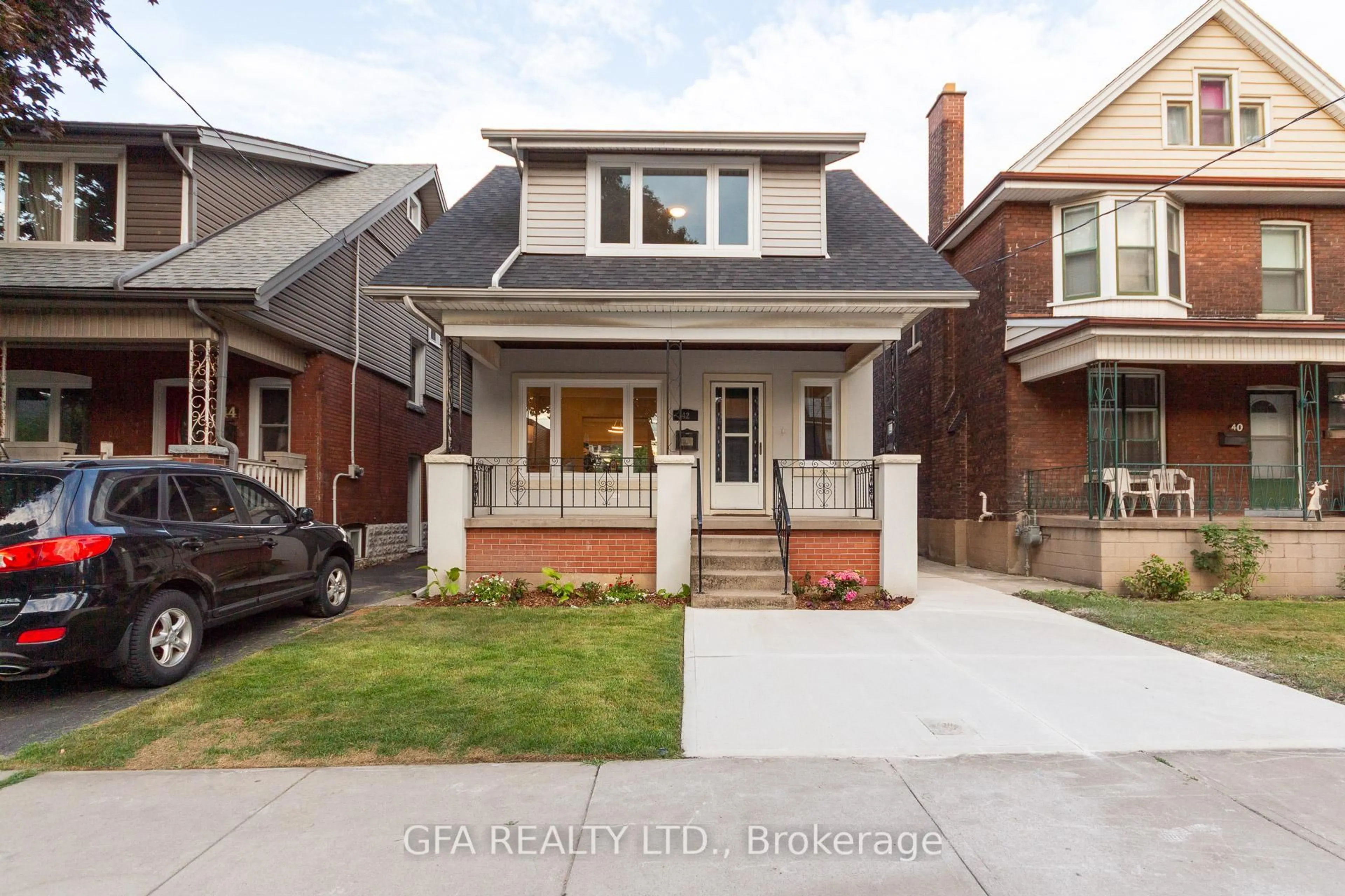 Home with brick exterior material, street for 42 Barnesdale Ave, Hamilton Ontario L8L 6R8