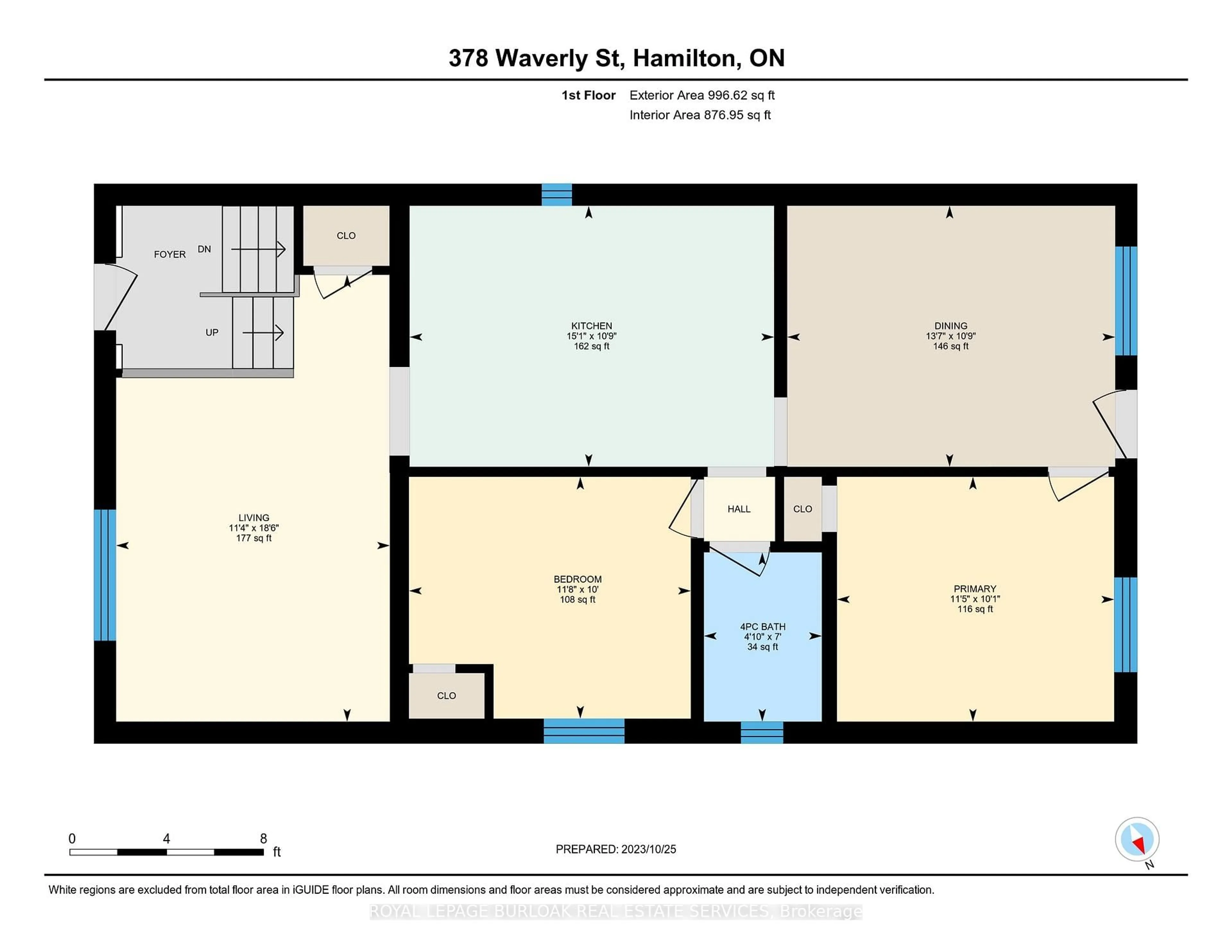 Floor plan for 378 Waverly St, Hamilton Ontario L8H 6R2