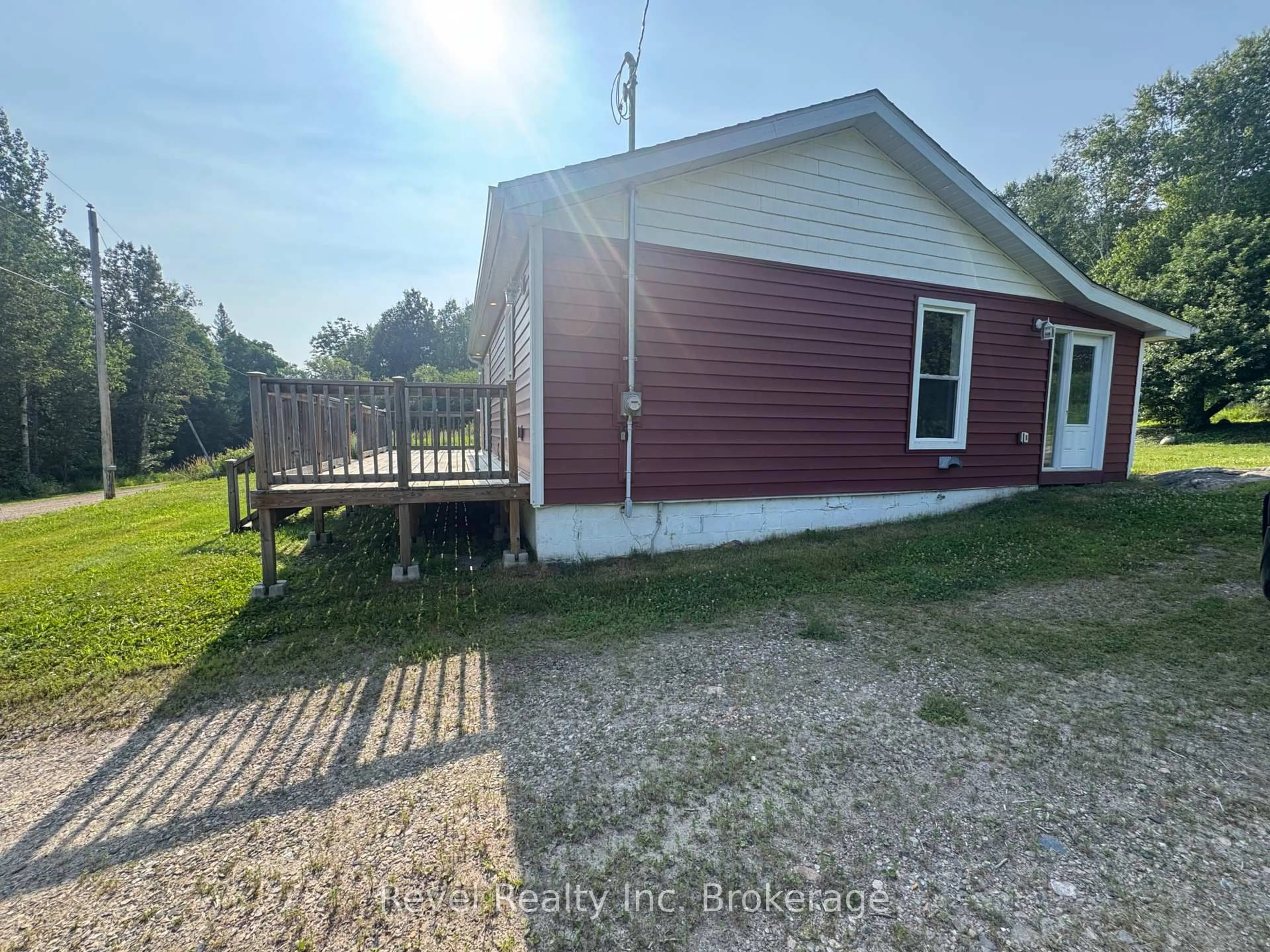 A pic from outside/outdoor area/front of a property/back of a property/a pic from drone, water/lake/river/ocean view for 38 Montreuil Rd, Mattawan Ontario P0H 1V0