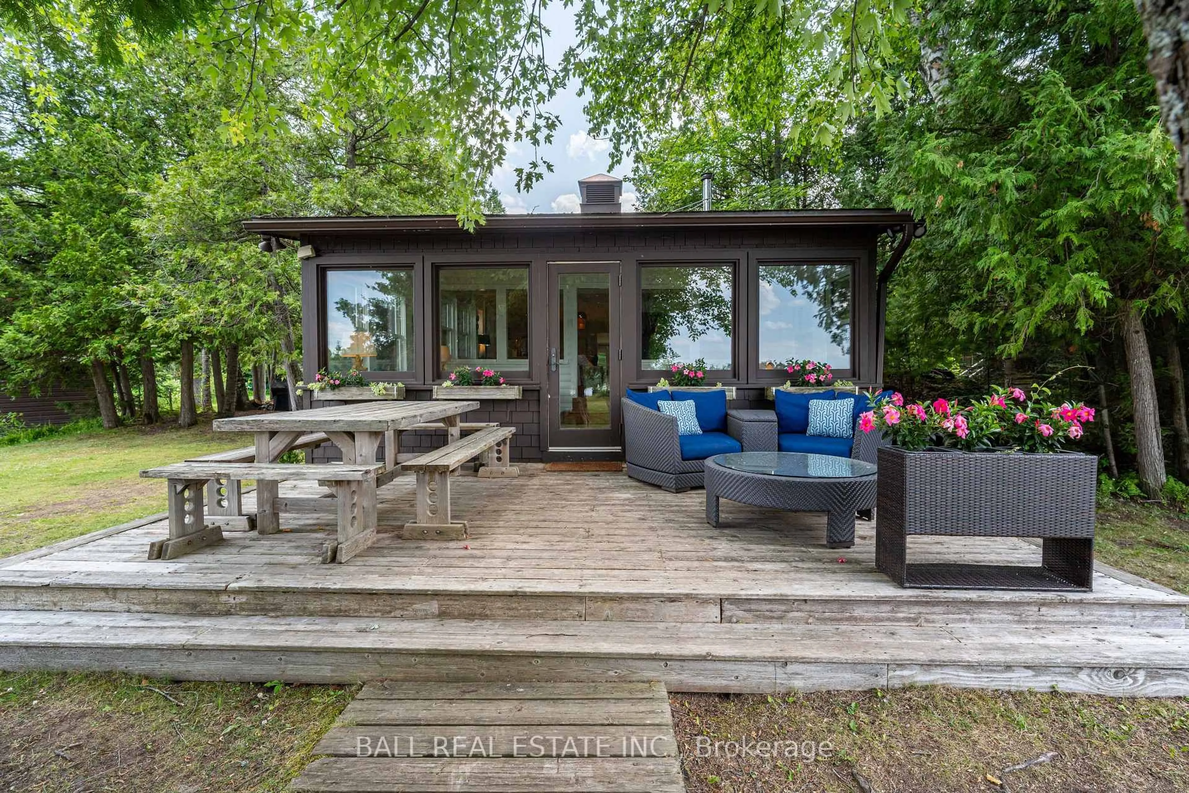 Patio, water/lake/river/ocean view for 2429 Julia Shore Rd, Douro-Dummer Ontario K0L 2H0