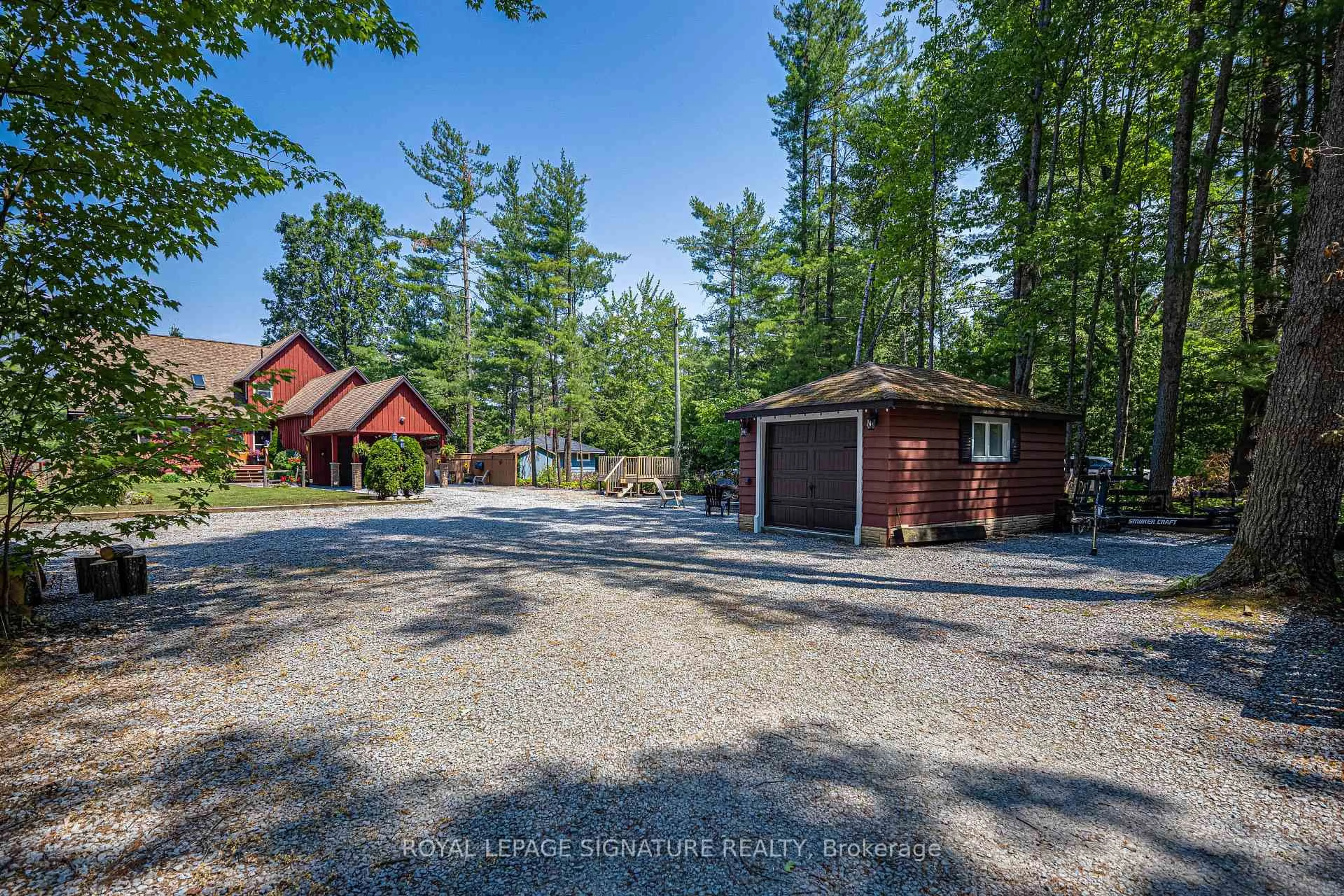 A pic from outside/outdoor area/front of a property/back of a property/a pic from drone, unknown for 153 Stanley Rd, Kawartha Lakes Ontario K0M 2T0