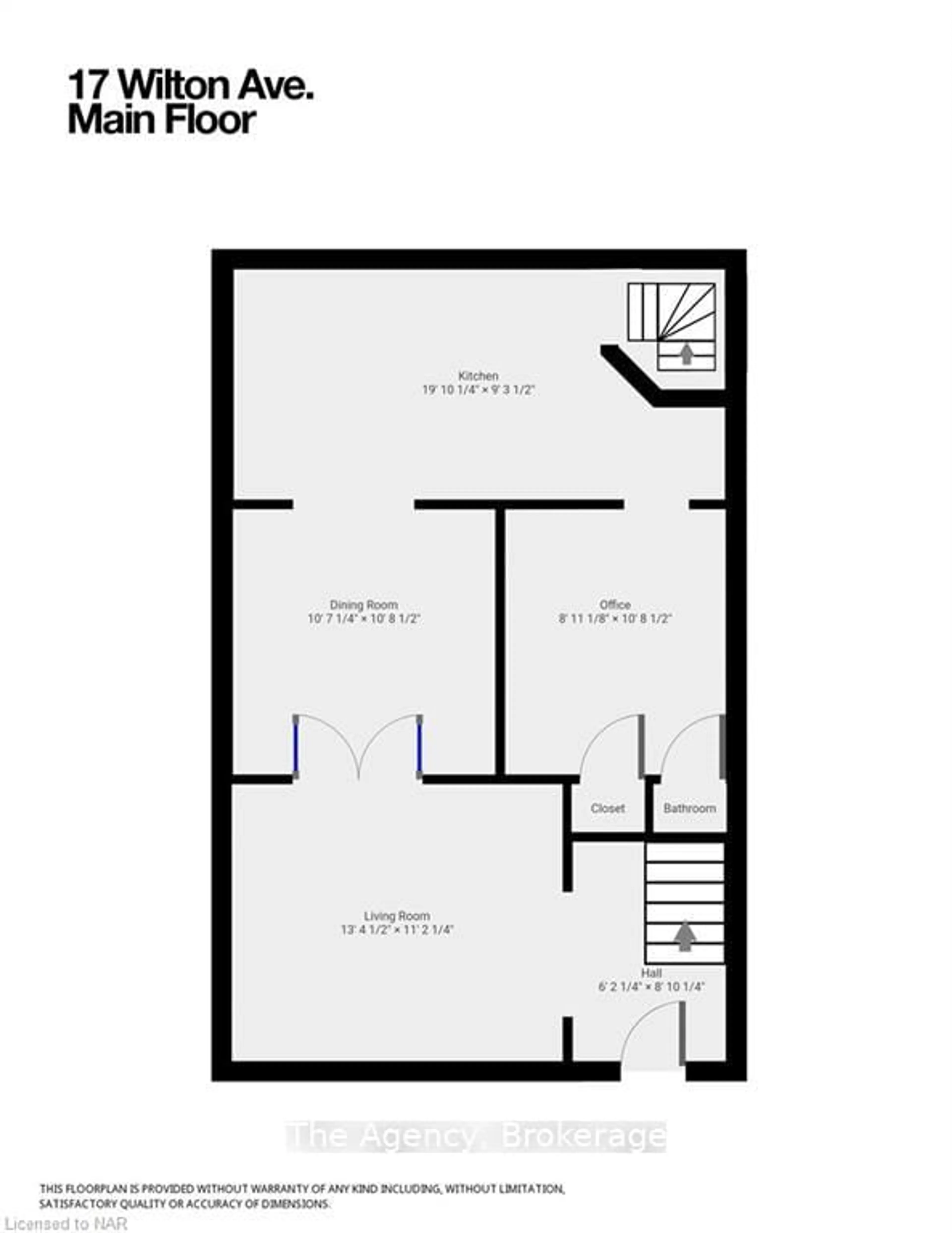 Floor plan for 17 Wilton Ave, Welland Ontario L3C 1Z8
