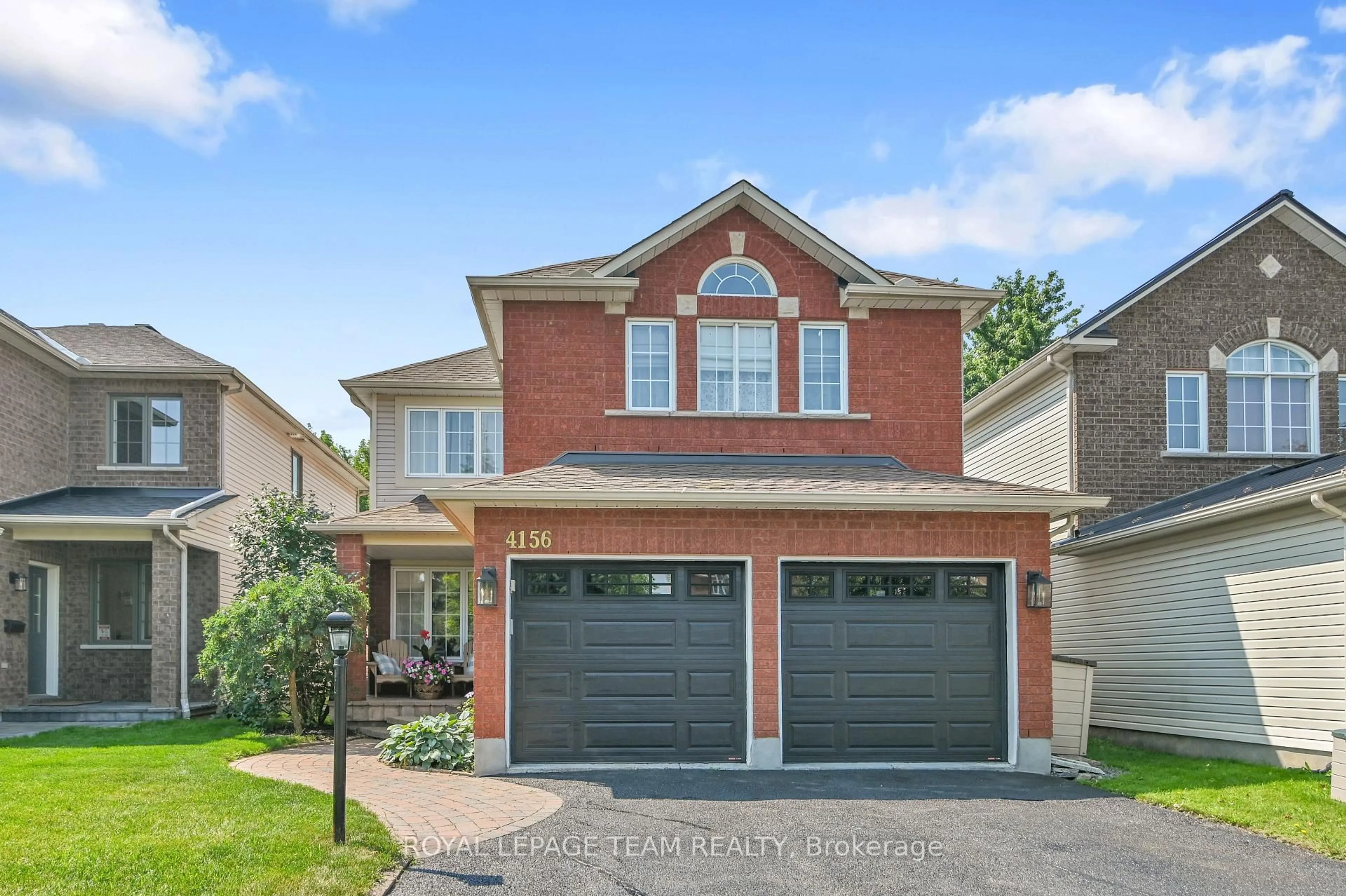 Home with brick exterior material, street for 4156 Wolfe Point Way, Ottawa Ontario K1V 1P5