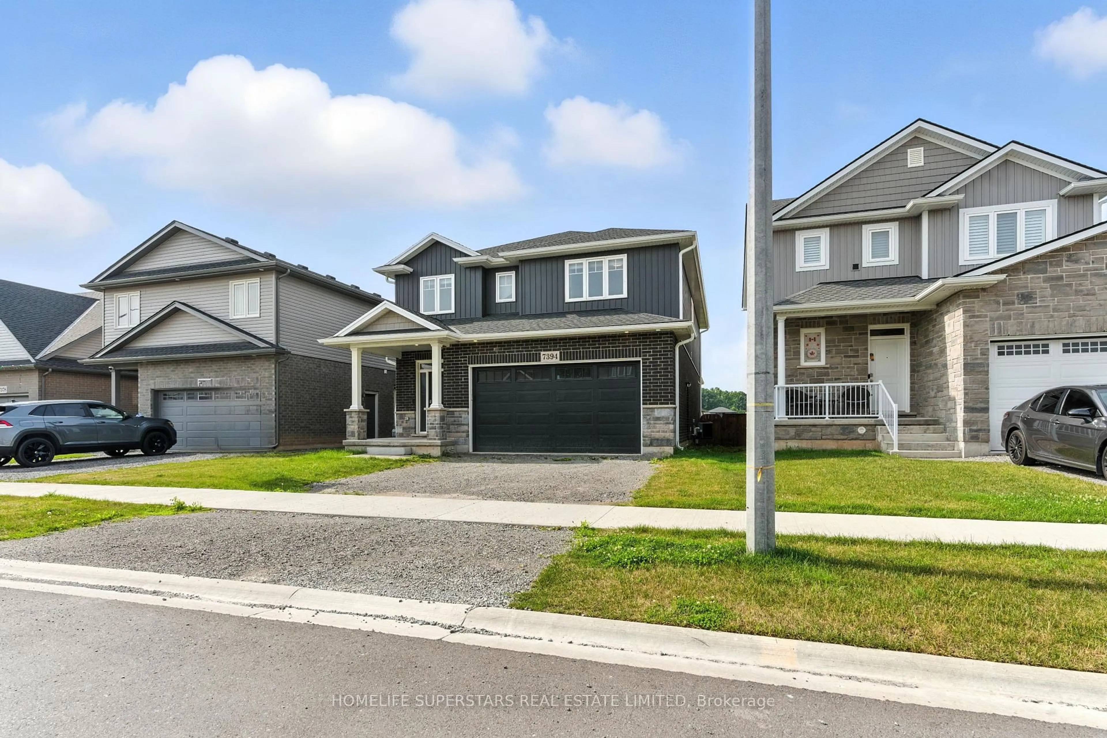 Home with vinyl exterior material, street for 7394 Sherrilee Cres, Niagara Falls Ontario L2H 3T4