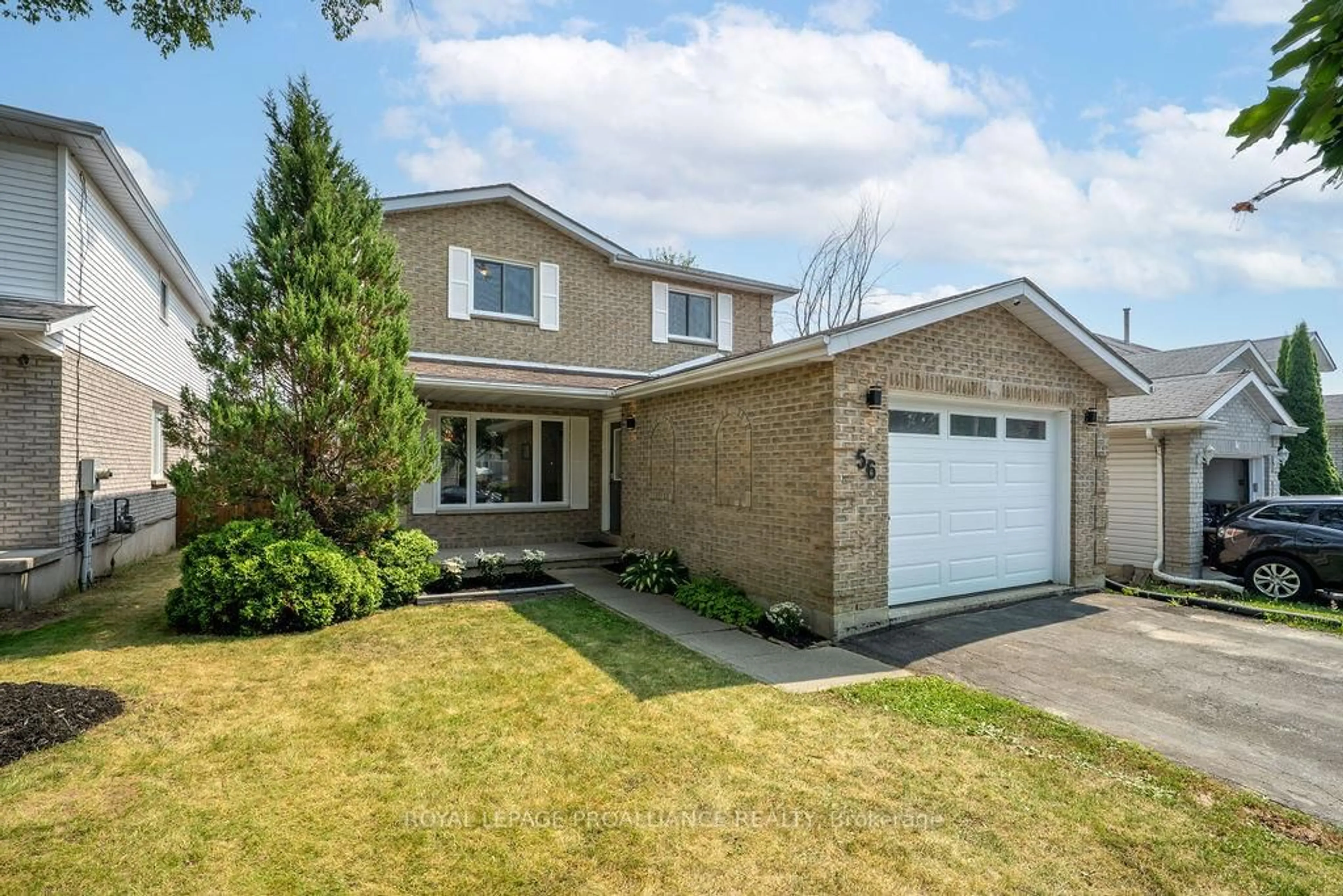Home with brick exterior material, street for 56 Sherwood Cres, Belleville Ontario K8P 5G2