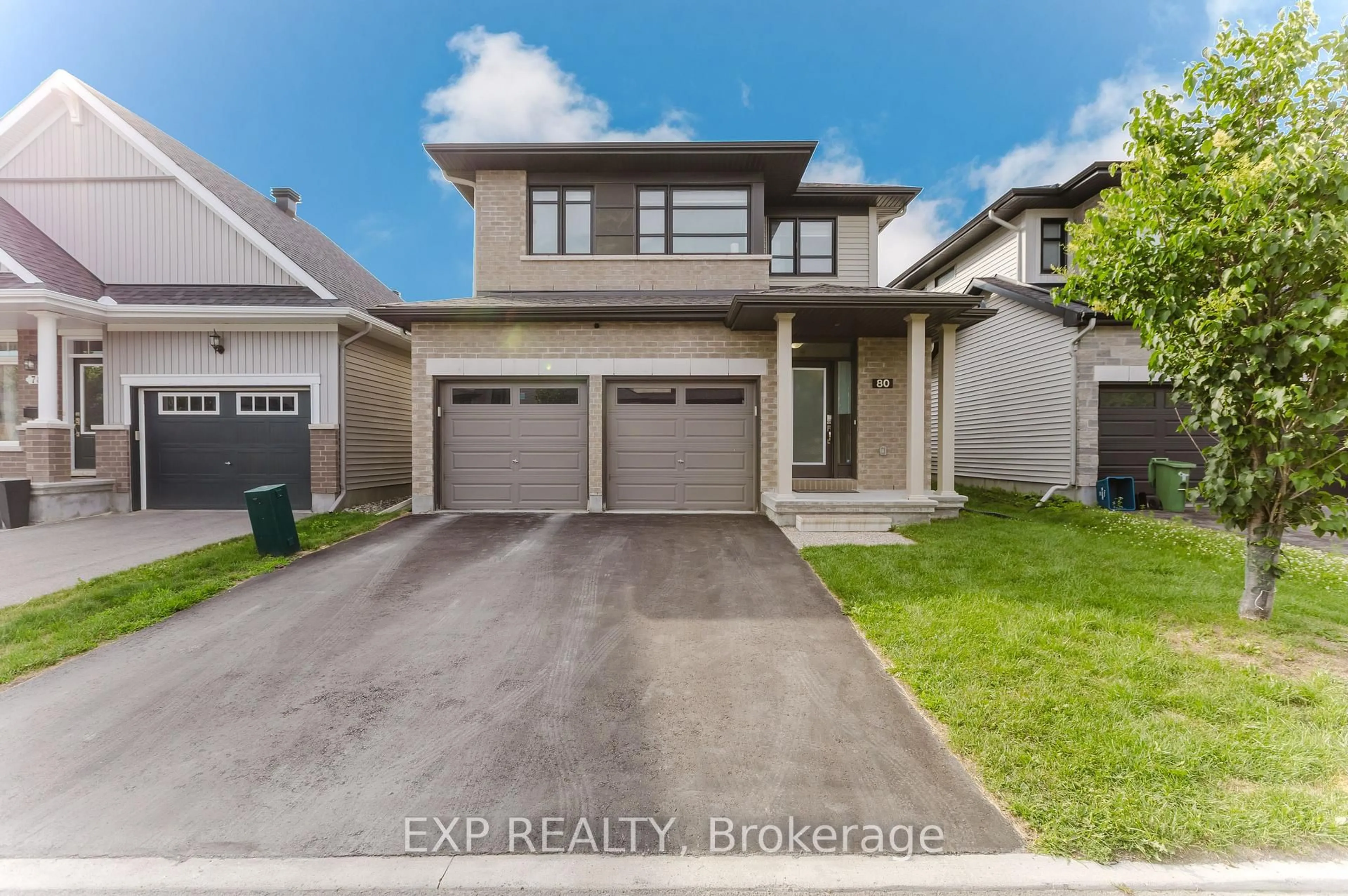A pic from outside/outdoor area/front of a property/back of a property/a pic from drone, street for 80 Palfrey Way, Ottawa Ontario K2V 0B3