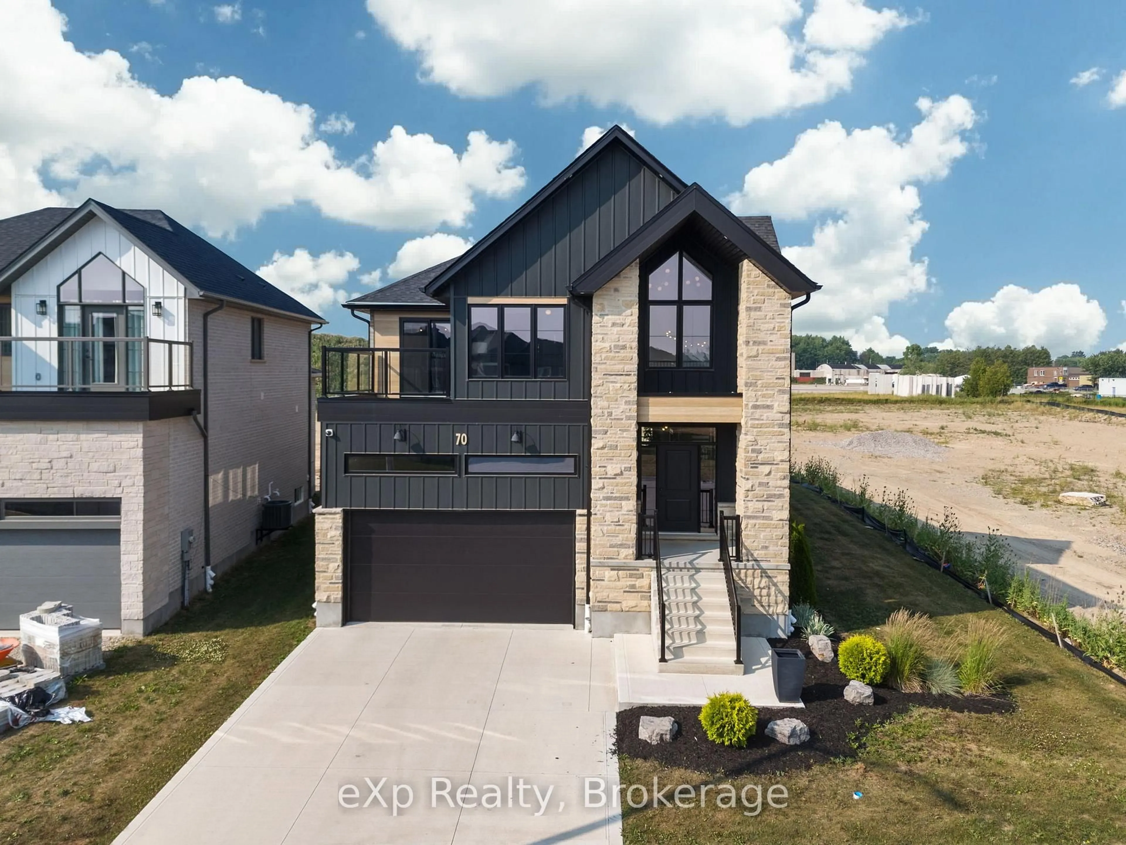 A pic from outside/outdoor area/front of a property/back of a property/a pic from drone, street for 70 O.J Gaffney Dr, Stratford Ontario N5A 0K7
