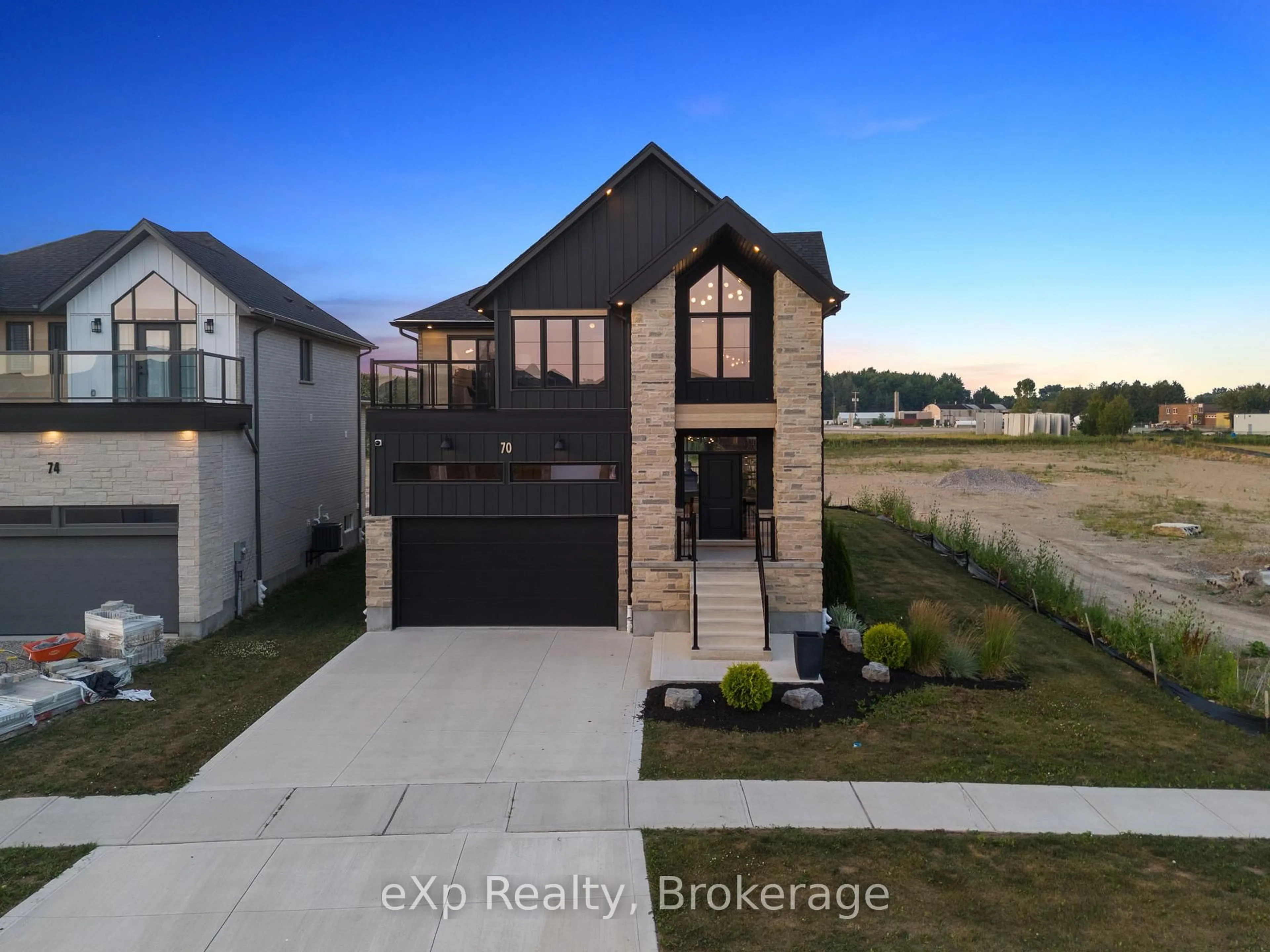 A pic from outside/outdoor area/front of a property/back of a property/a pic from drone, street for 70 O.J Gaffney Dr, Stratford Ontario N5A 0K7