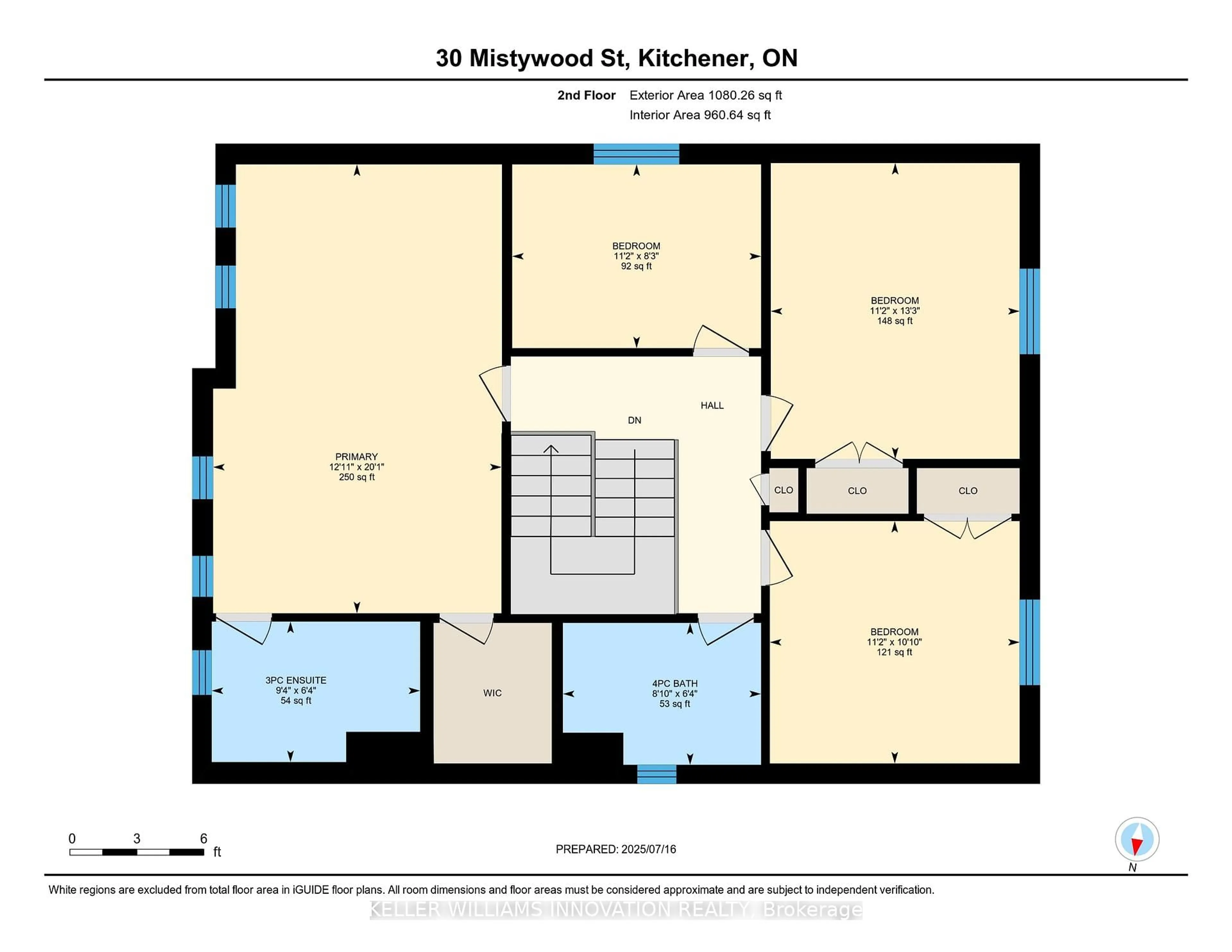 Floor plan for 30 Mistywood St, Kitchener Ontario N2P 0E7