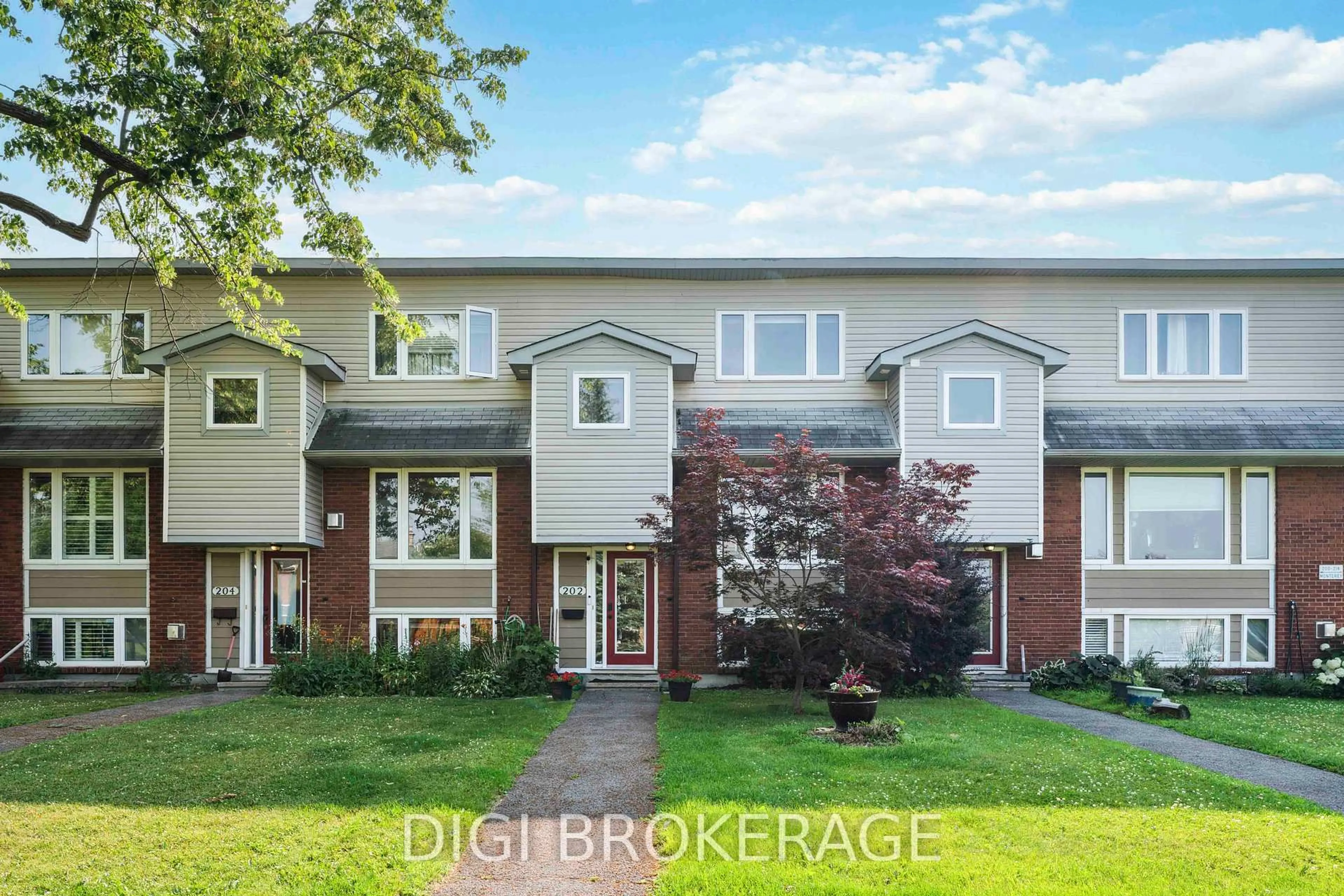Home with brick exterior material, street for 202 Monterey Dr, Ottawa Ontario K2H 7A8