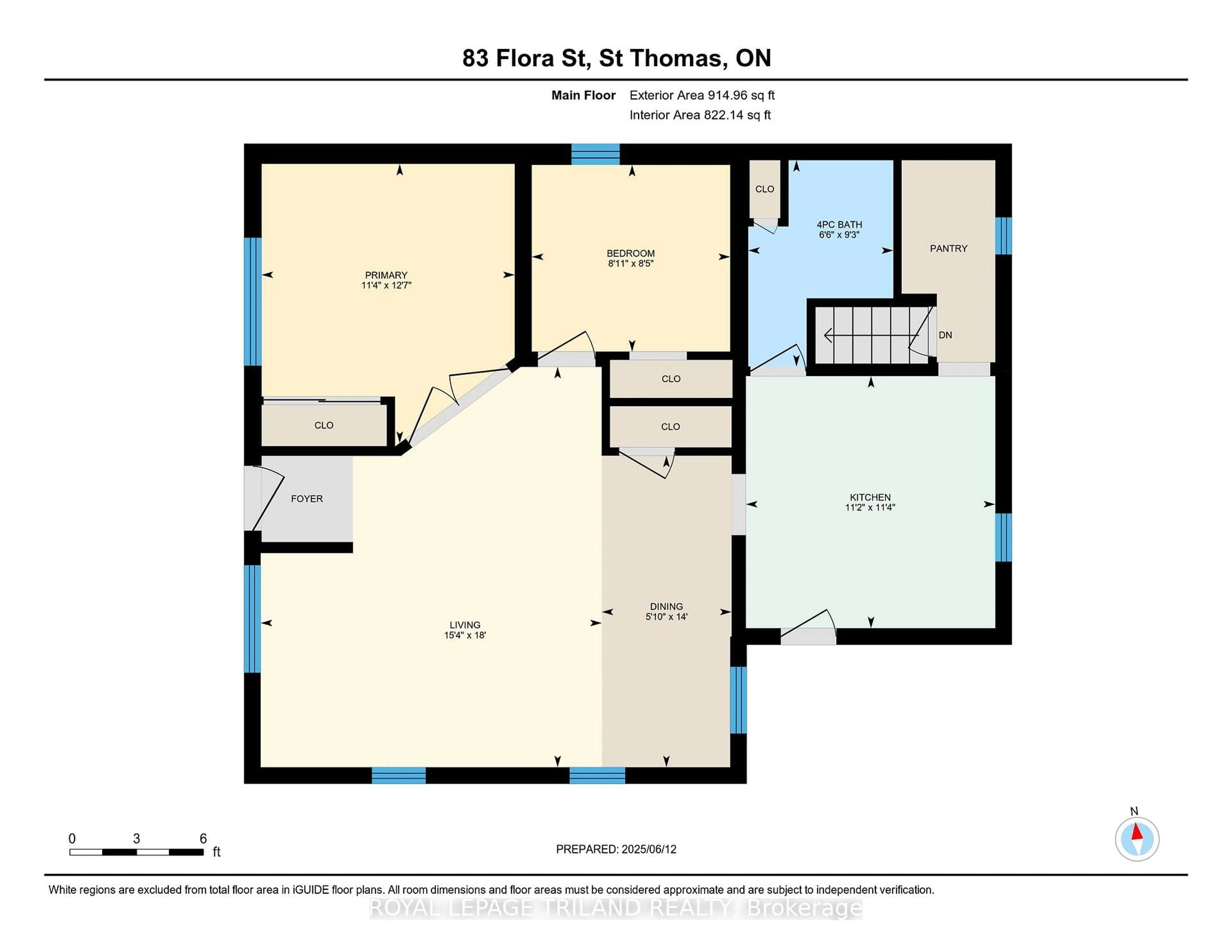 Floor plan for 83 Flora St, St. Thomas Ontario N5P 2X7