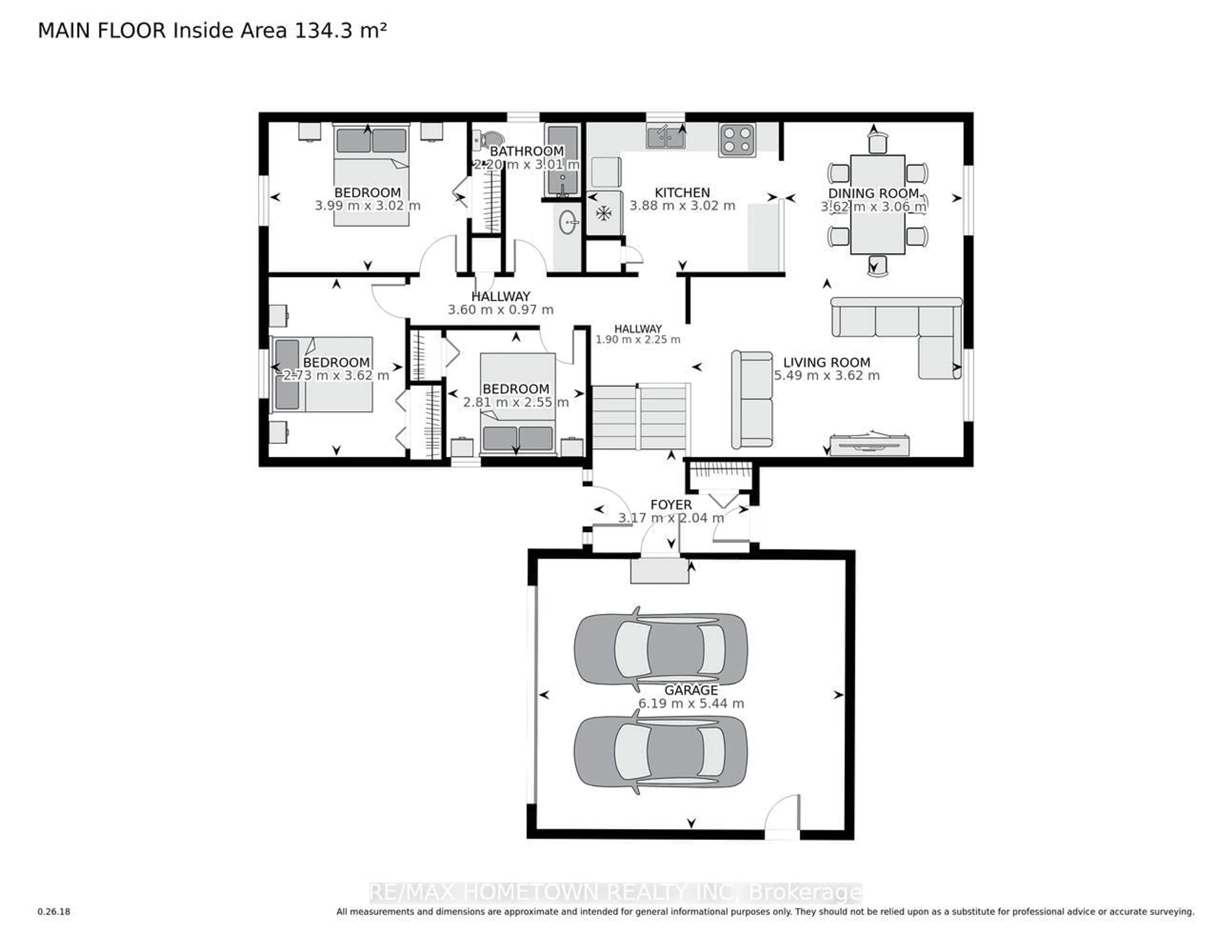 Floor plan for 92 Cambridge Cres, Brockville Ontario K6V 6L8