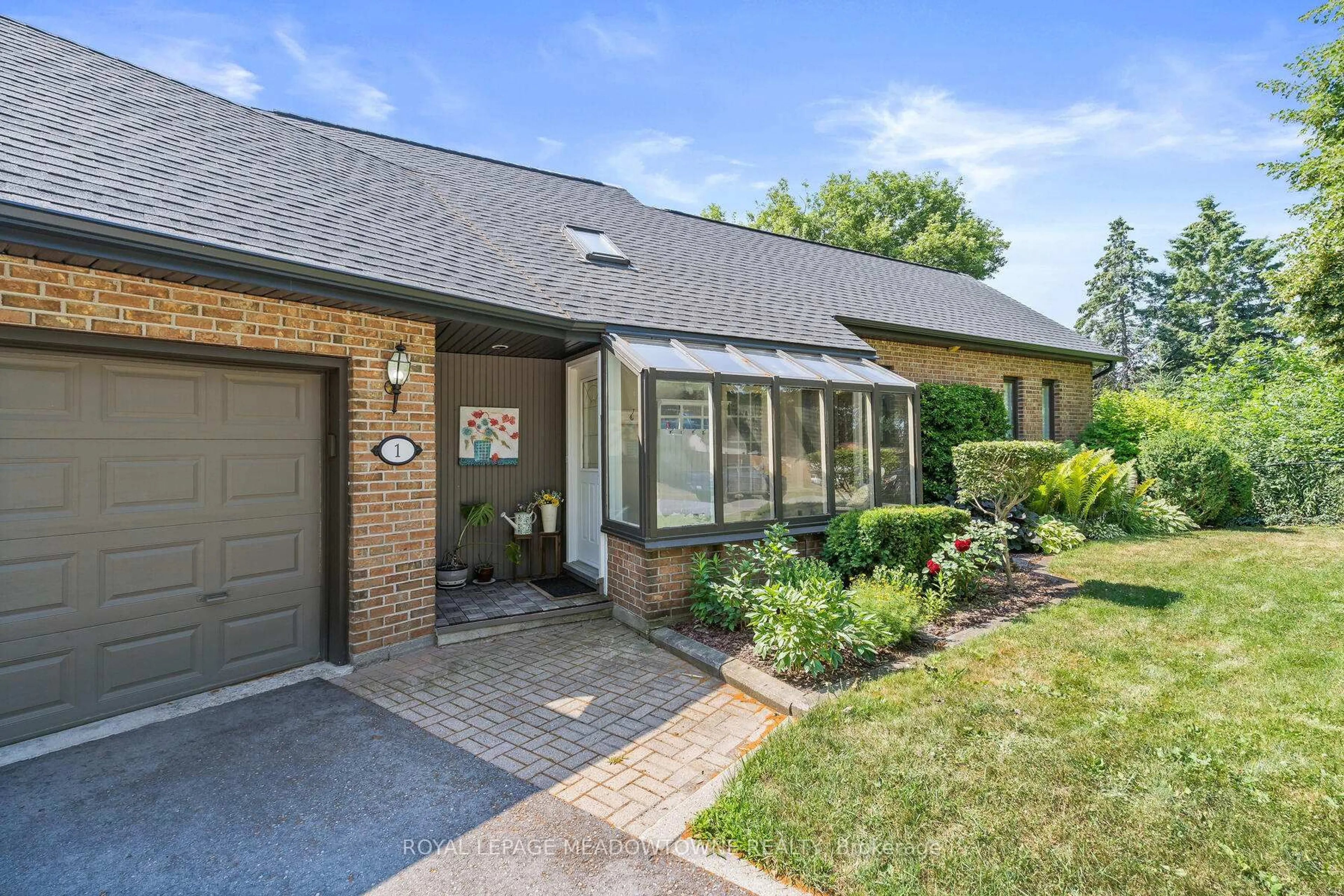 Home with brick exterior material, street for 1 Erinlea Cres, Erin Ontario N0B 1T0