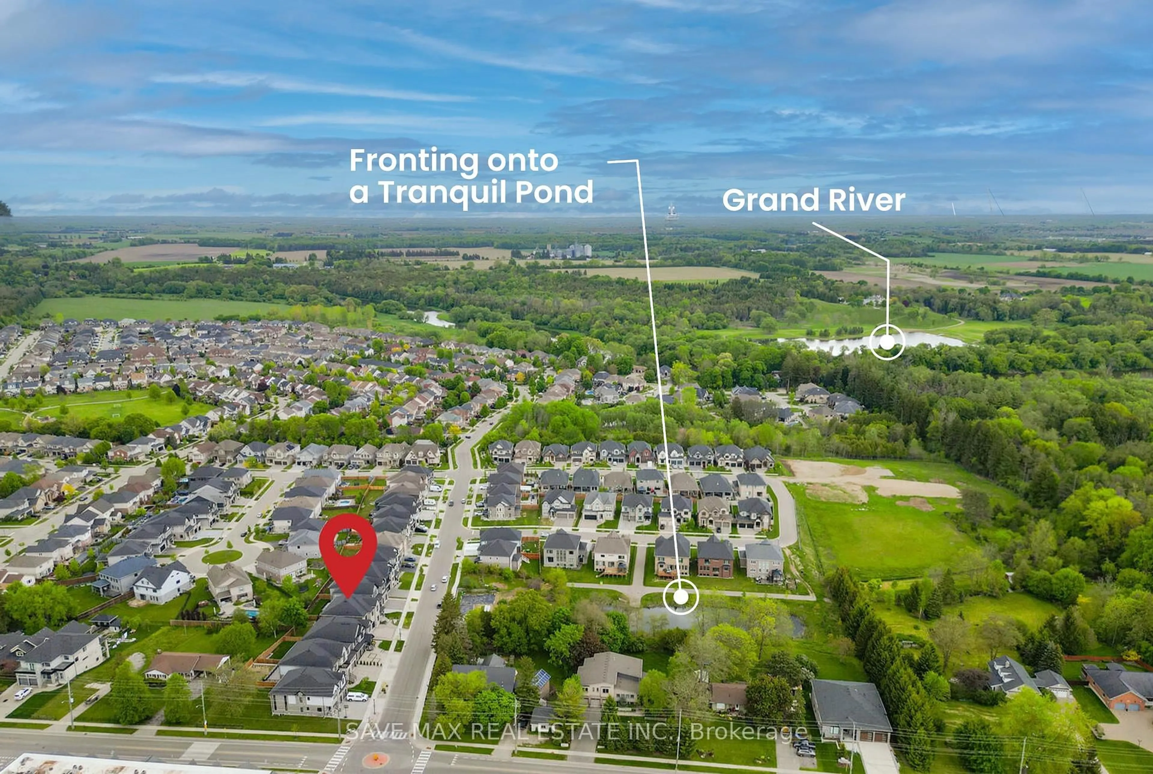 A pic from outside/outdoor area/front of a property/back of a property/a pic from drone, water/lake/river/ocean view for 26 Falconridge Dr, Kitchener Ontario N2K 0G1