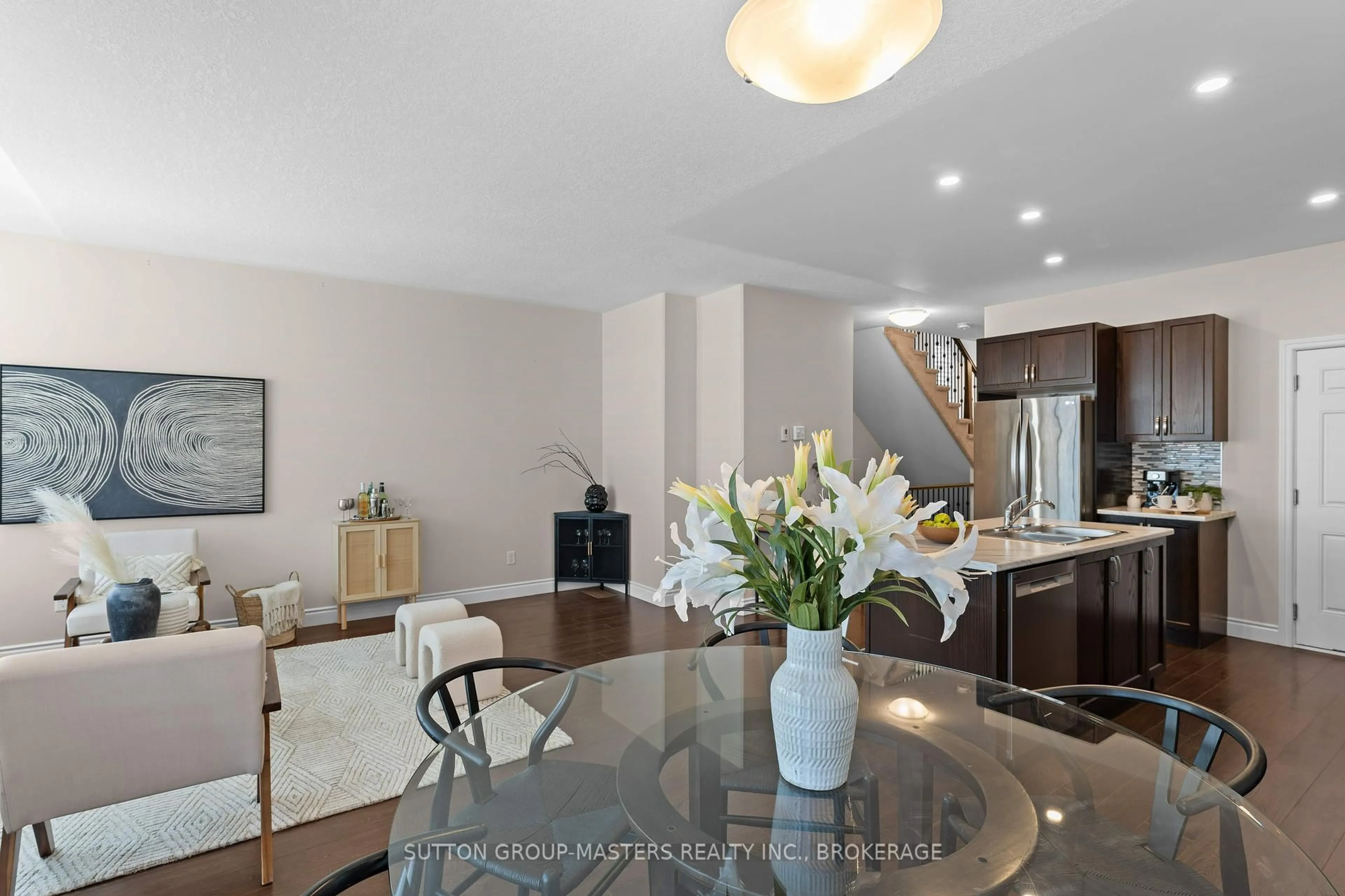 Open concept kitchen, ceramic/tile floor for 408 Beth Cres, Kingston Ontario K7P 0K9