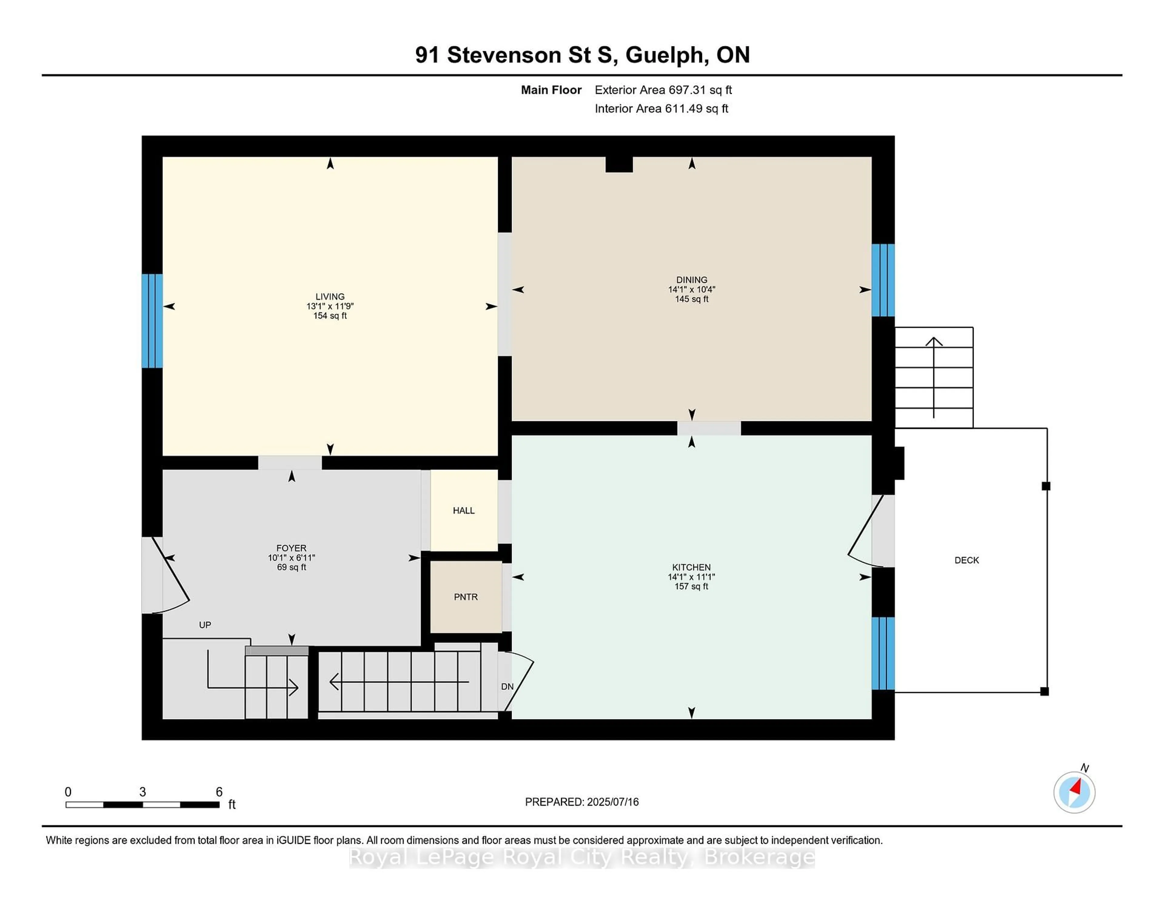 Floor plan for 91 Stevenson St, Guelph Ontario N1E 5N5
