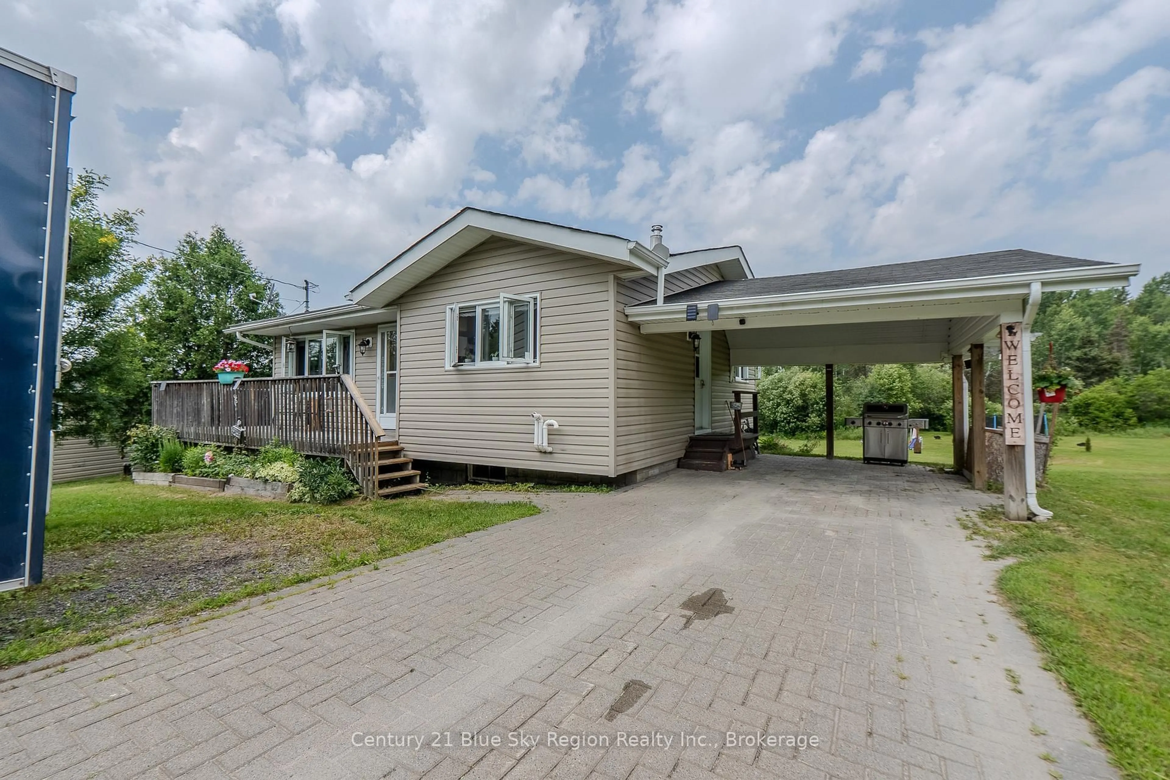 A pic from outside/outdoor area/front of a property/back of a property/a pic from drone, street for 222 Bertha Rd, East Ferris Ontario P0H 1K0