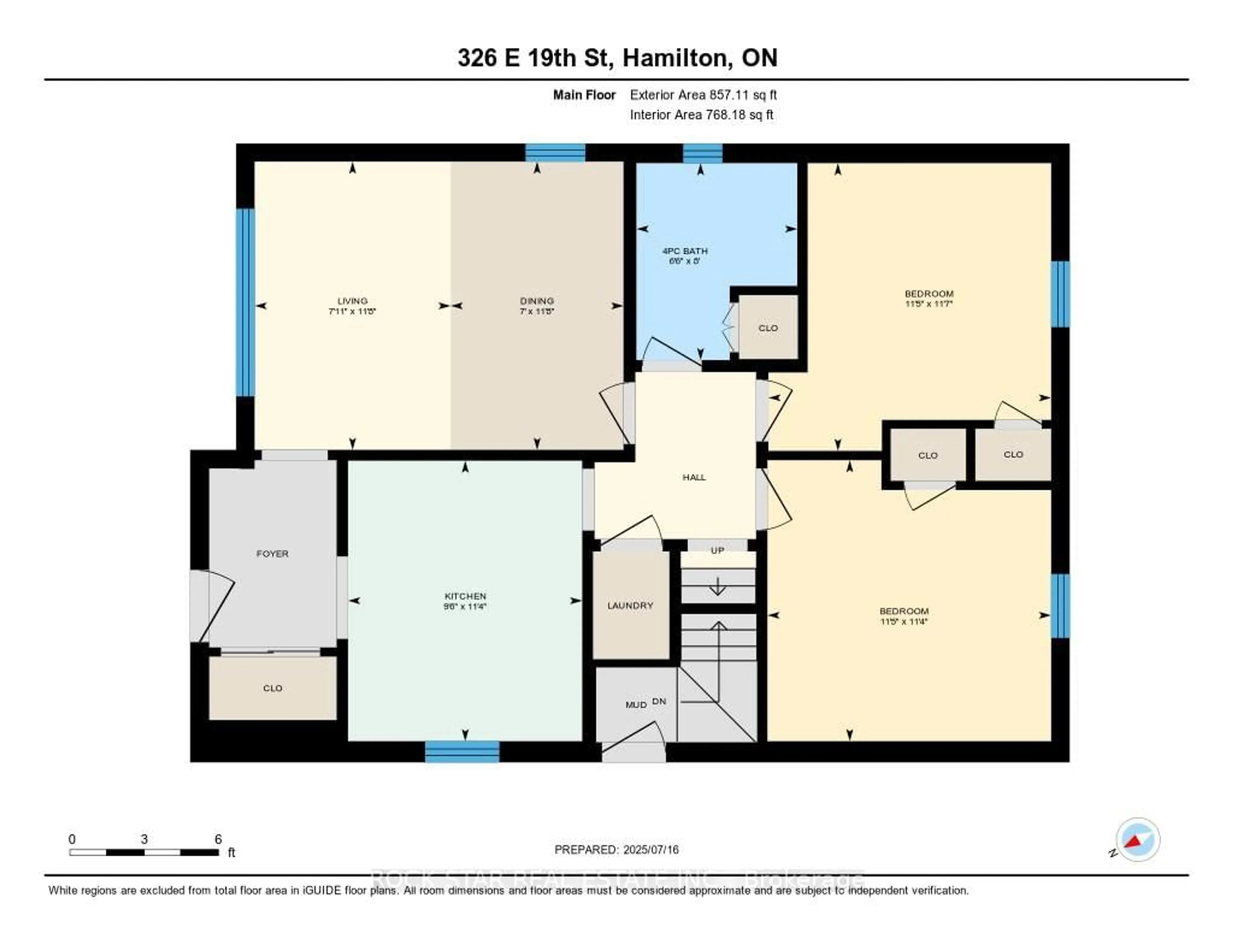 Floor plan for 326 East 19th St, Hamilton Ontario L9A 4S8