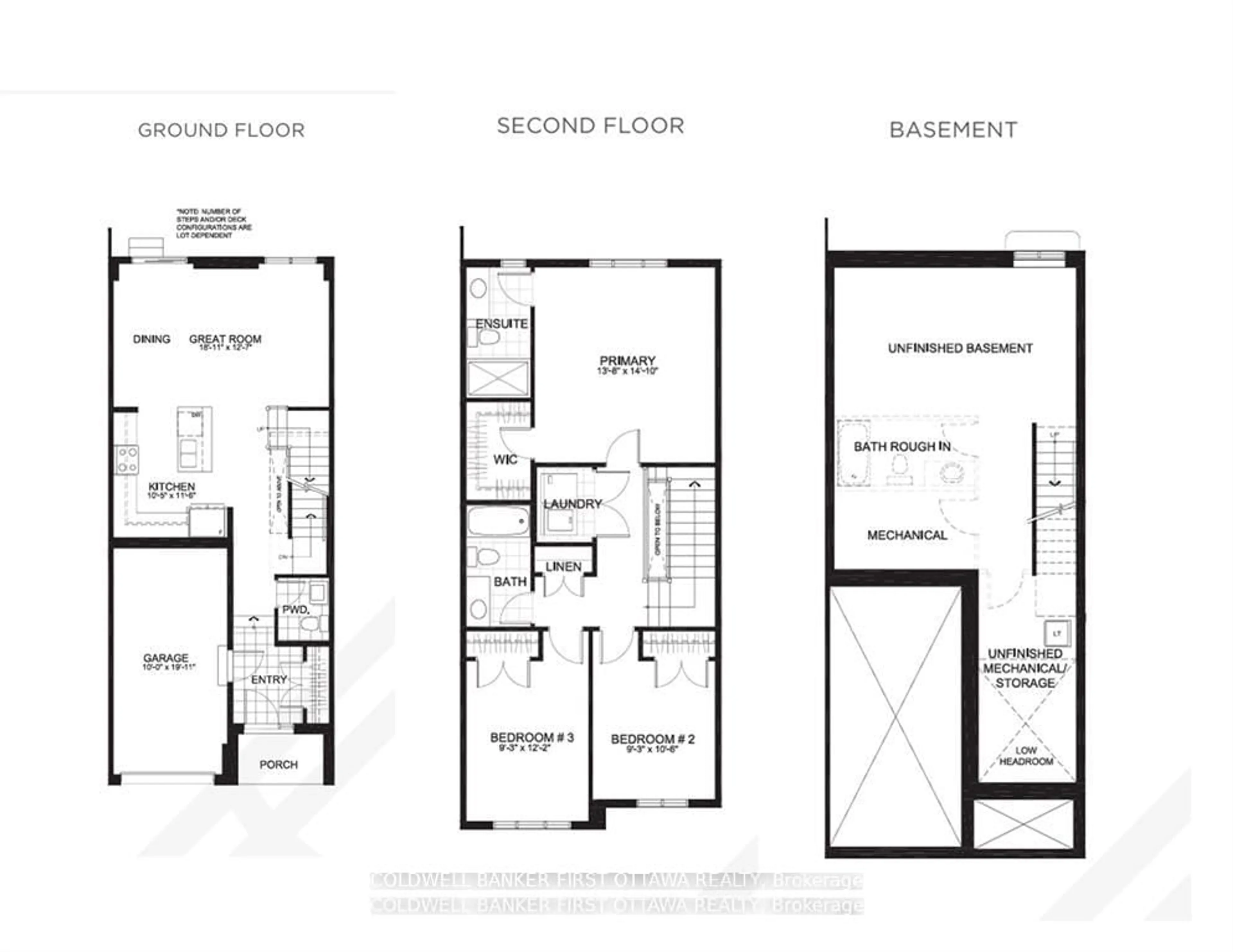 Floor plan for 332 DANDELION Mews, Kanata Ontario K2W 0N5