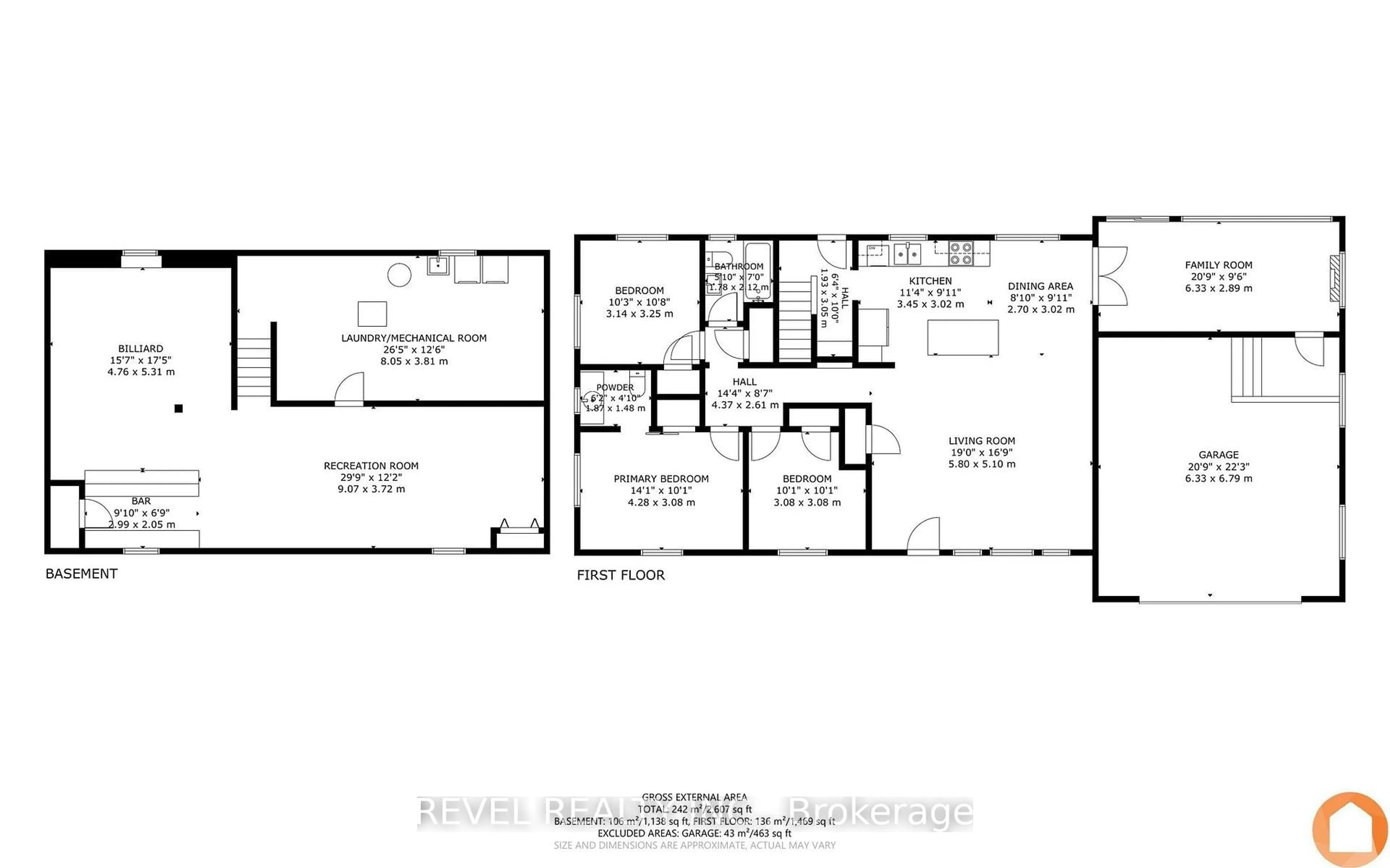 Floor plan for 595 Hickory Beach Rd, Kawartha Lakes Ontario K0M 1N0