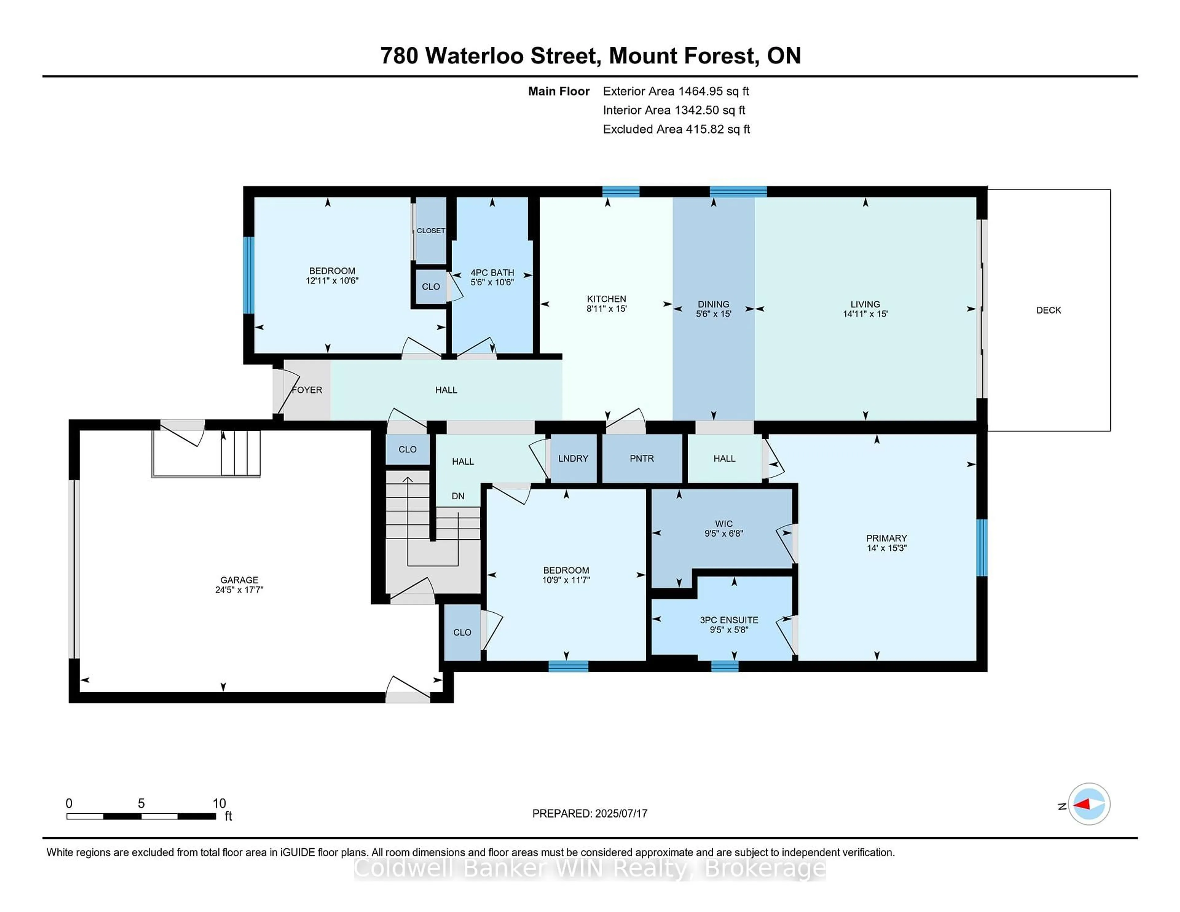 Floor plan for 780 WATERLOO St, Wellington North Ontario N0G 2L3