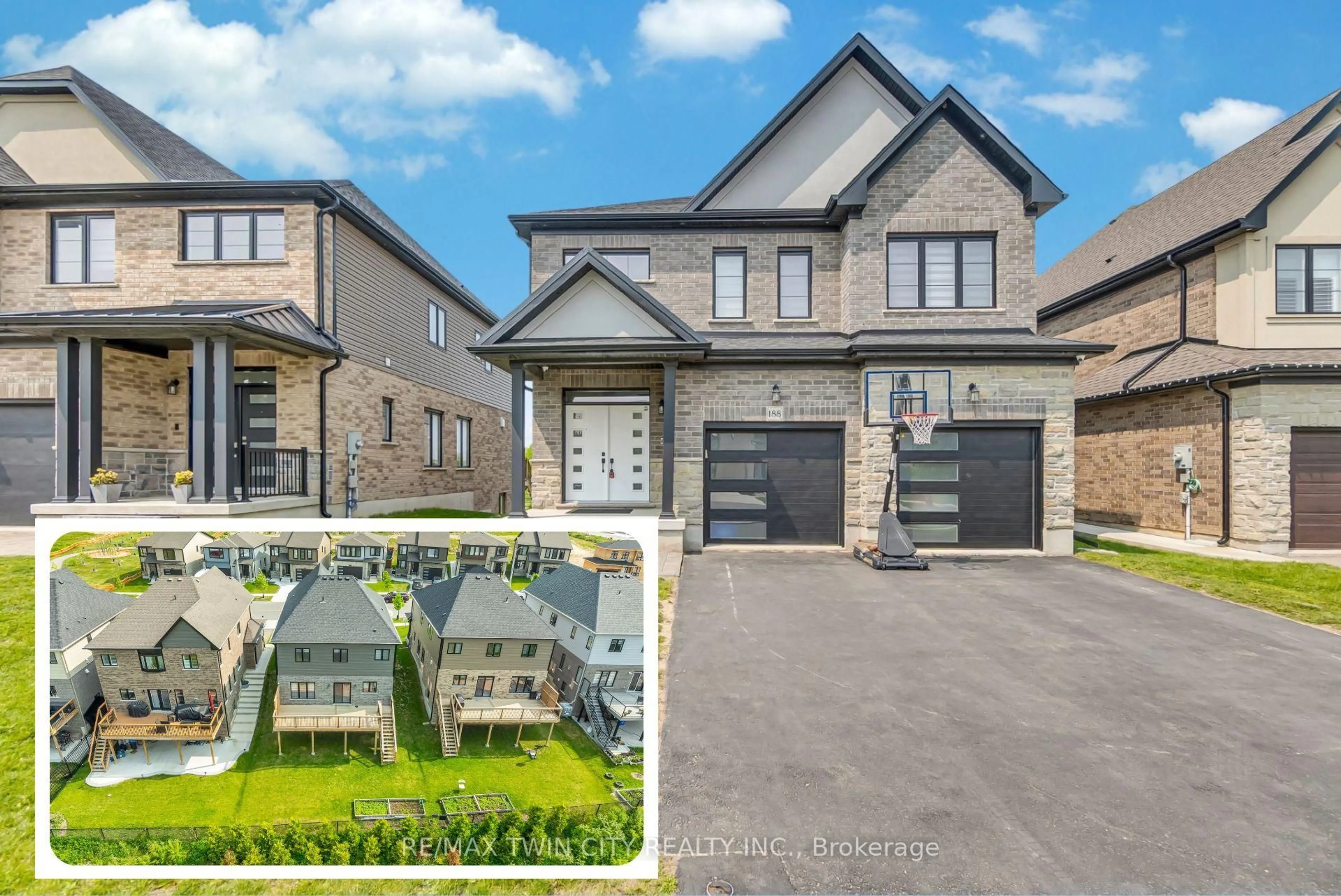 Home with brick exterior material, street for 188 Otterbein Rd, Kitchener Ontario N2B 0A8