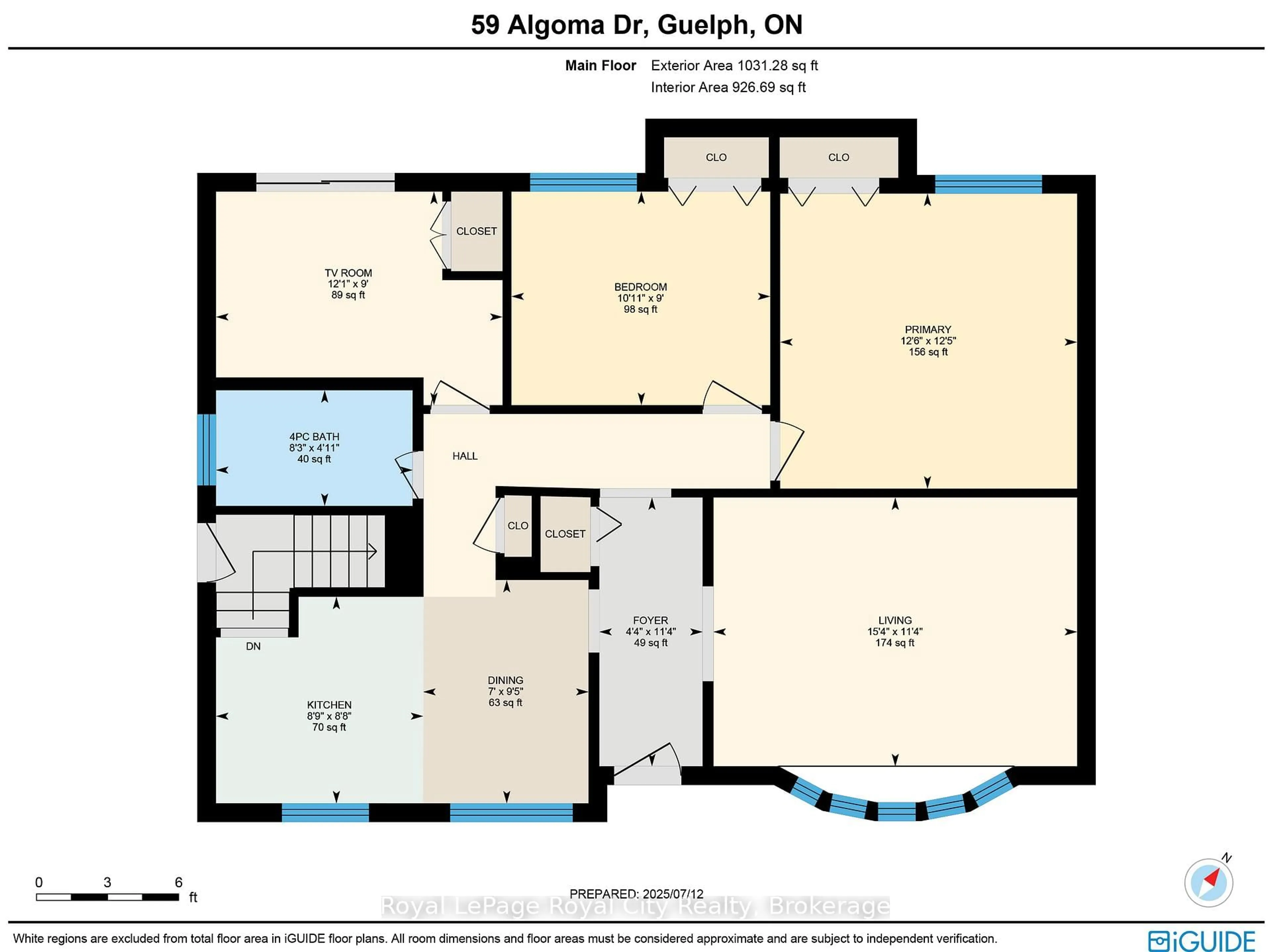 Floor plan for 59 Algoma Dr, Guelph Ontario N1E 1C8