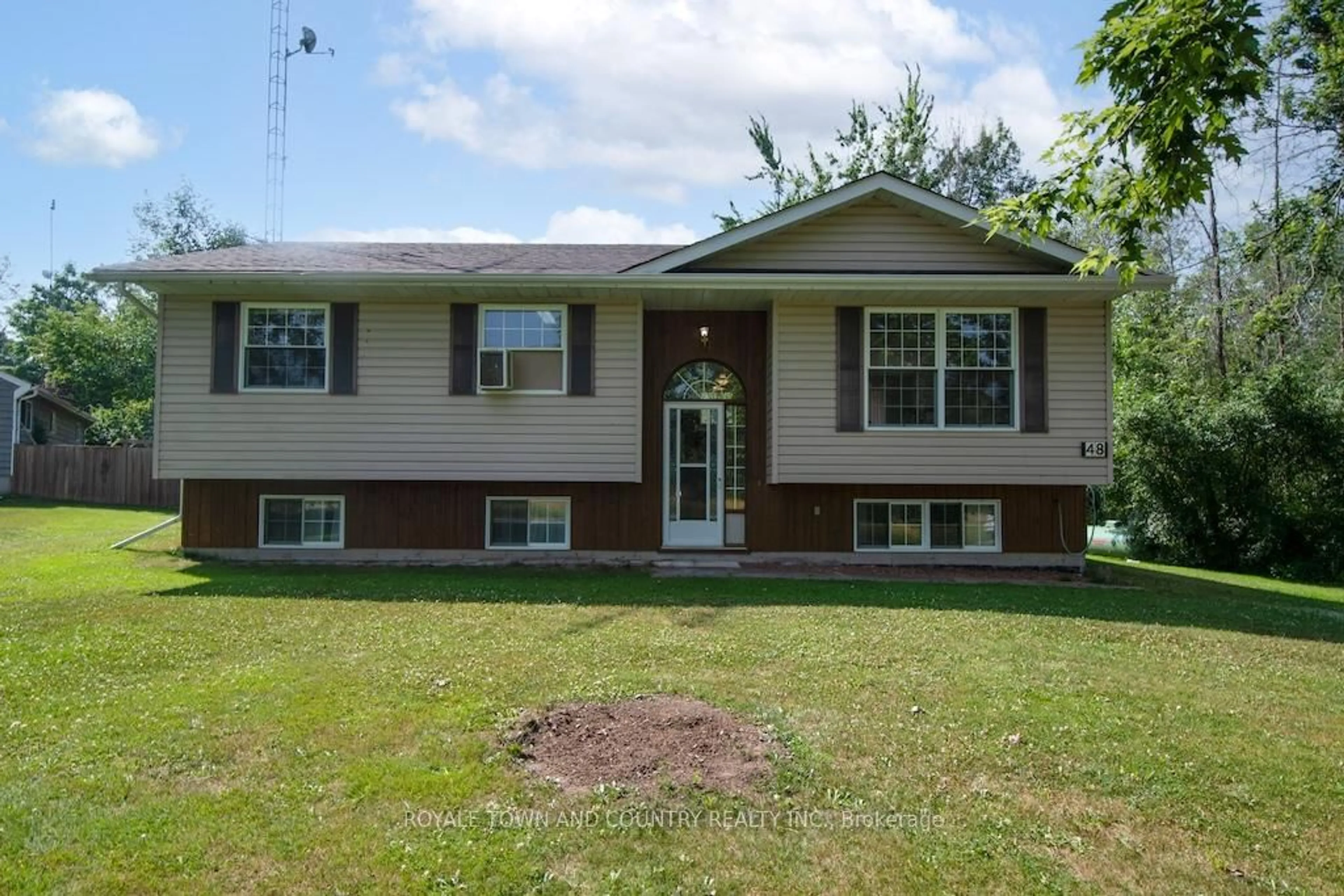 Home with vinyl exterior material, street for 48 Peace Rd, Kawartha Lakes Ontario K0L 2X0