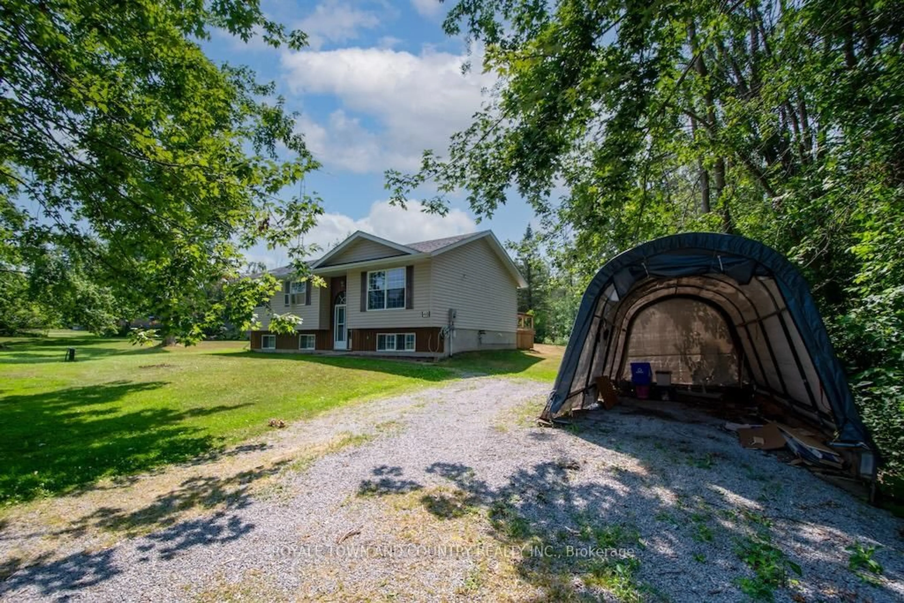 A pic from outside/outdoor area/front of a property/back of a property/a pic from drone, unknown for 48 Peace Rd, Kawartha Lakes Ontario K0L 2X0