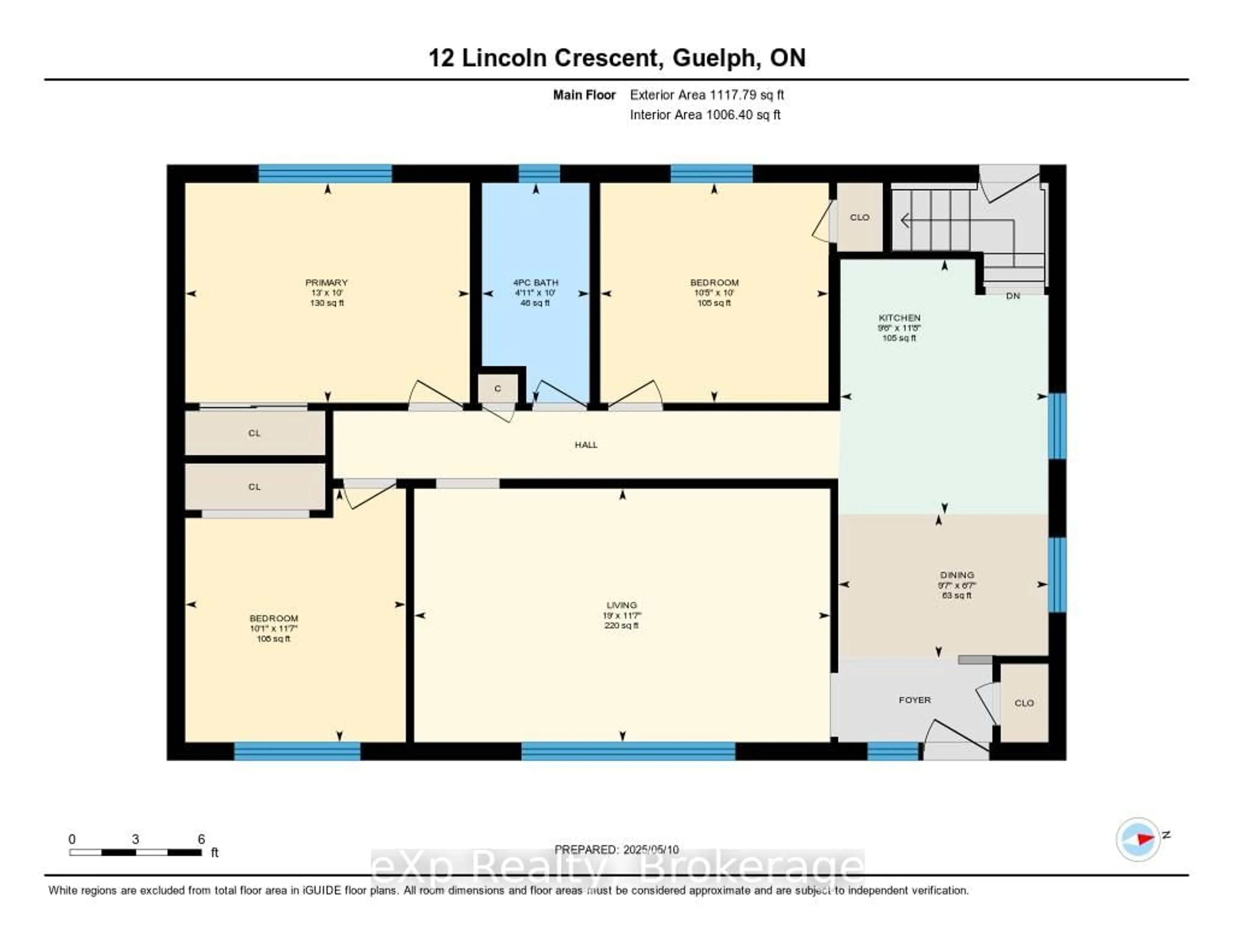 Floor plan for 12 Lincoln Cres, Guelph Ontario N1E 1Y8