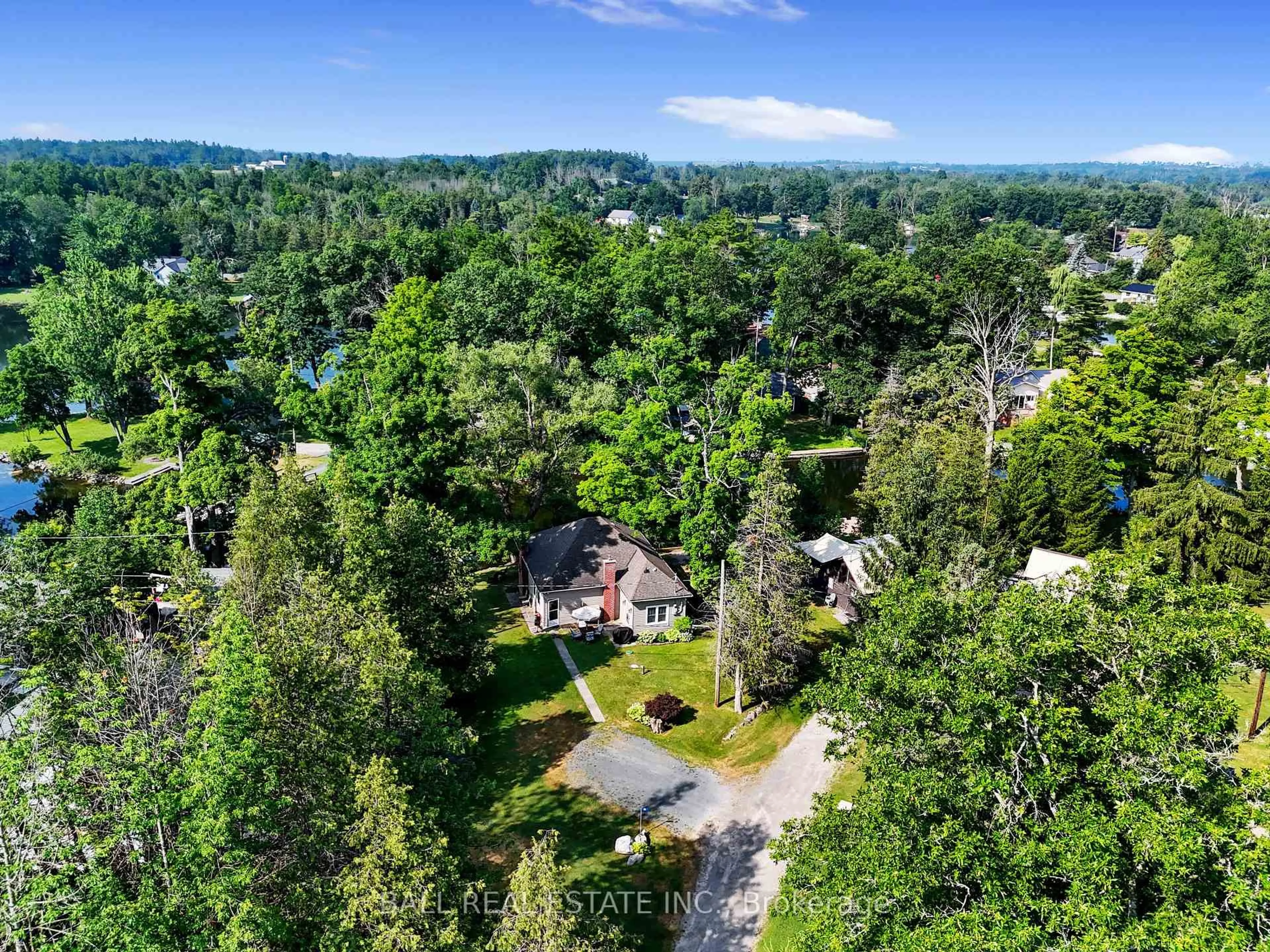A pic from outside/outdoor area/front of a property/back of a property/a pic from drone, unknown for 74 Lucky Strike Rd, Trent Hills Ontario K0L 1Z0
