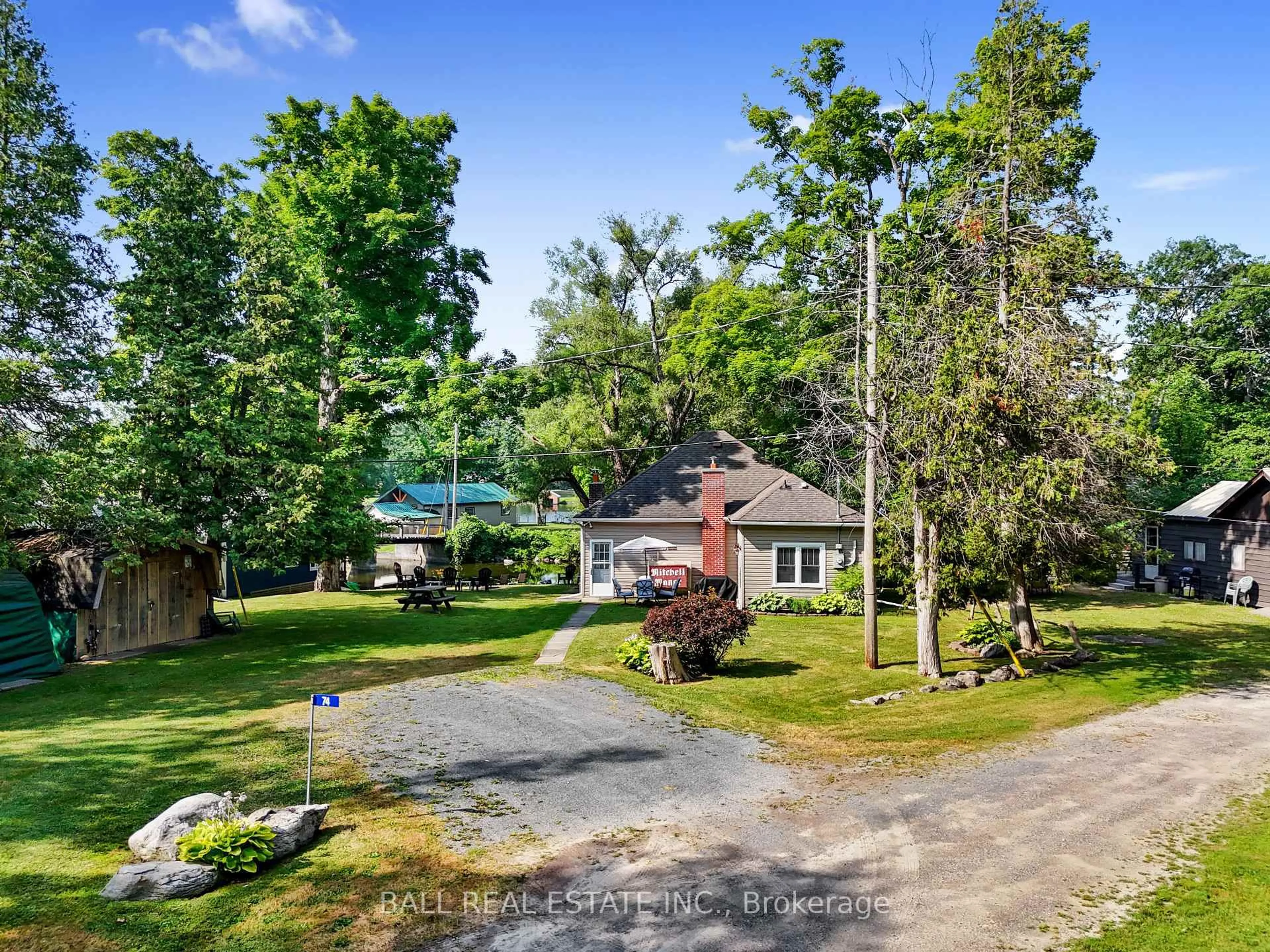 A pic from outside/outdoor area/front of a property/back of a property/a pic from drone, unknown for 74 Lucky Strike Rd, Trent Hills Ontario K0L 1Z0