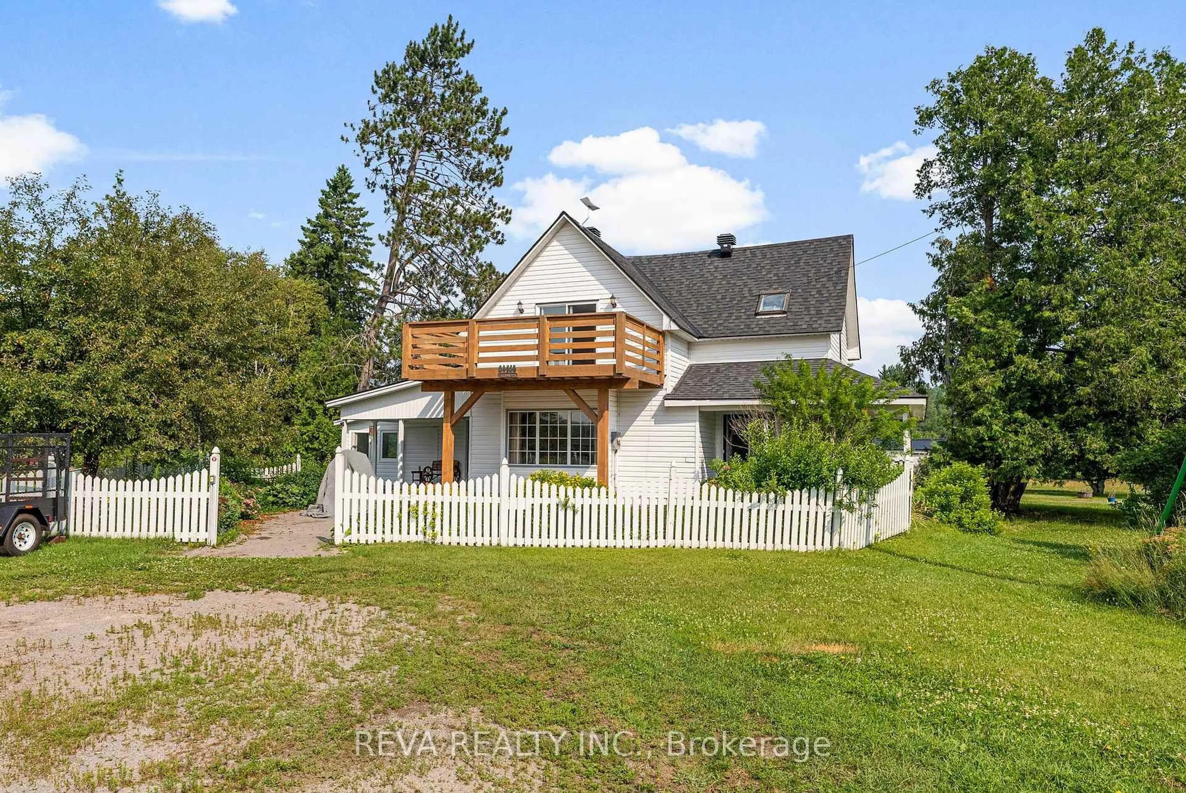 A pic from outside/outdoor area/front of a property/back of a property/a pic from drone, water/lake/river/ocean view for 107 Frantz Rd, Maynooth Ontario K0L 2S0