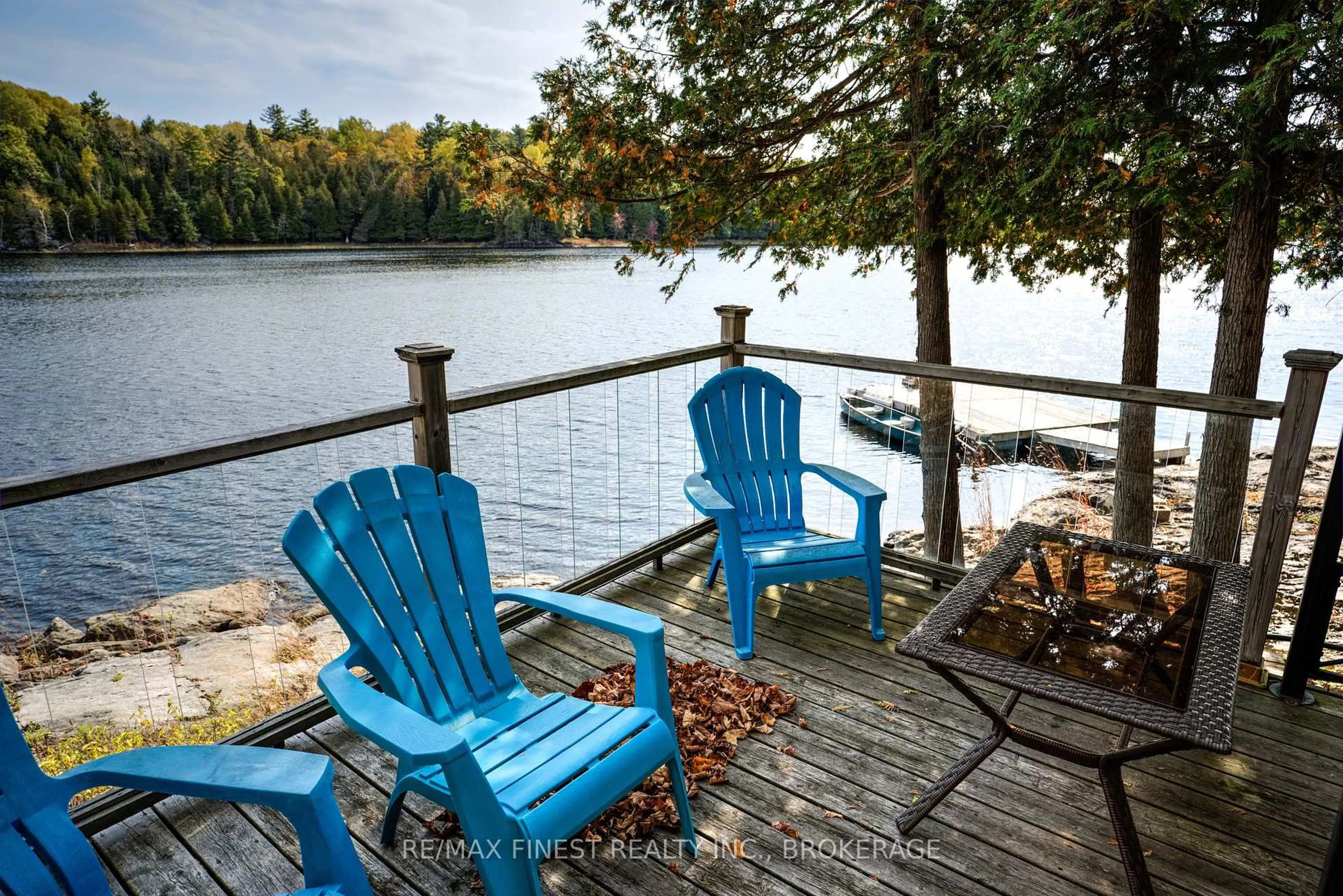 Patio, water/lake/river/ocean view for 1126 Fisherman Cove, Arden Ontario K0H 1B0