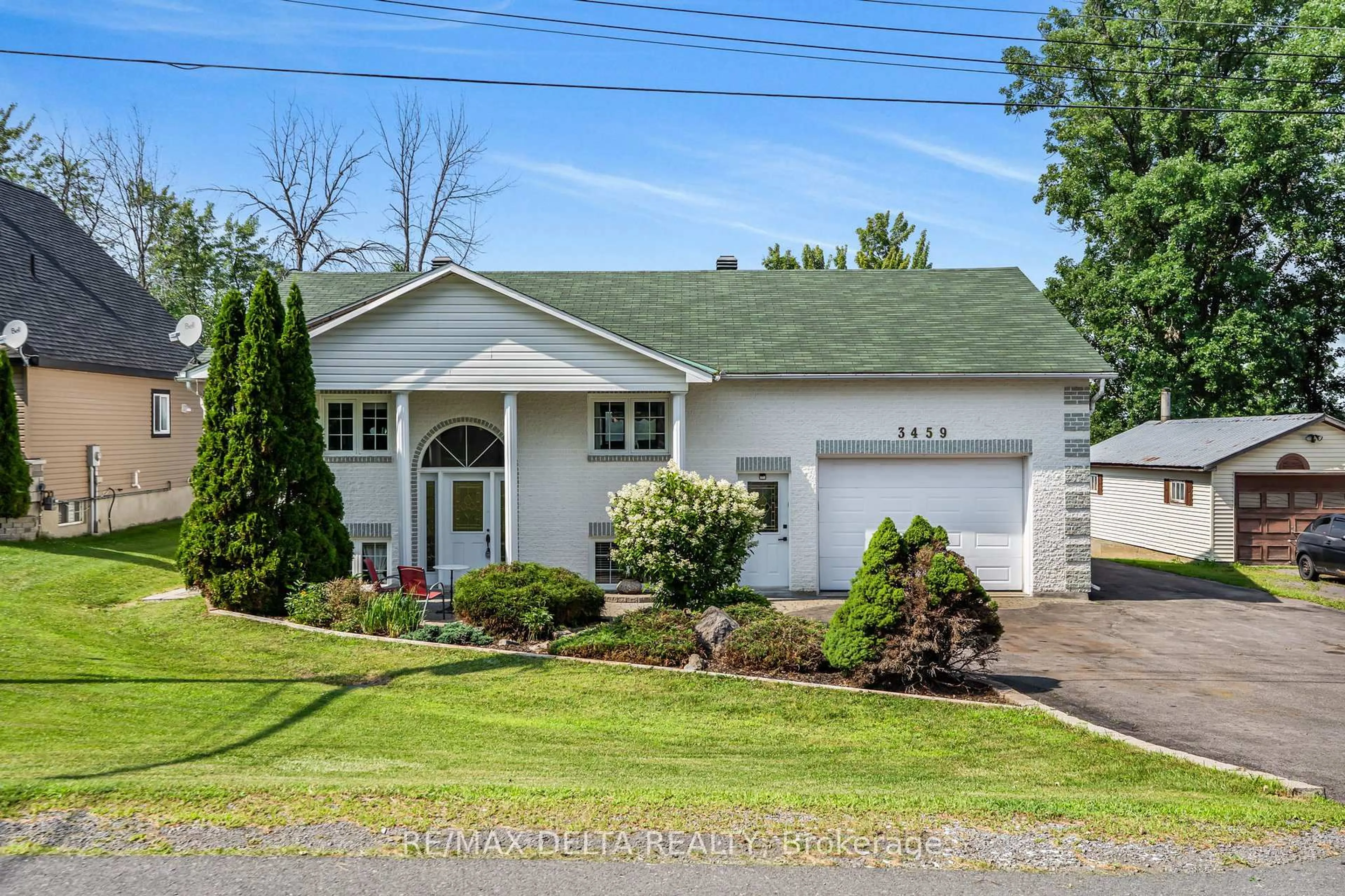 Home with vinyl exterior material, street for 3459 Principale St, Alfred and Plantagenet Ontario K0A 3K0