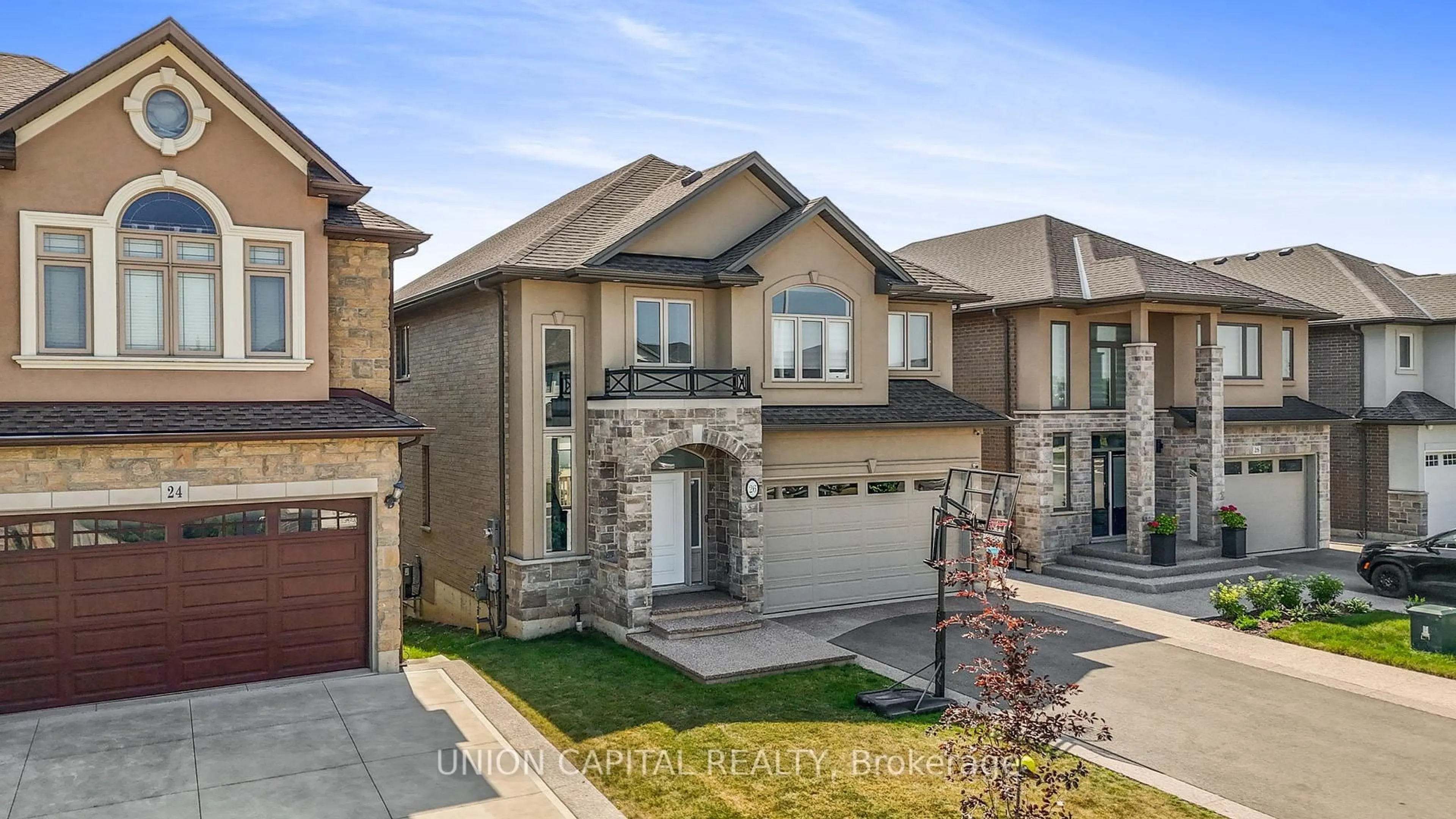 Home with brick exterior material, street for 26 Hampshire Pl, Hamilton Ontario L8J 2V3