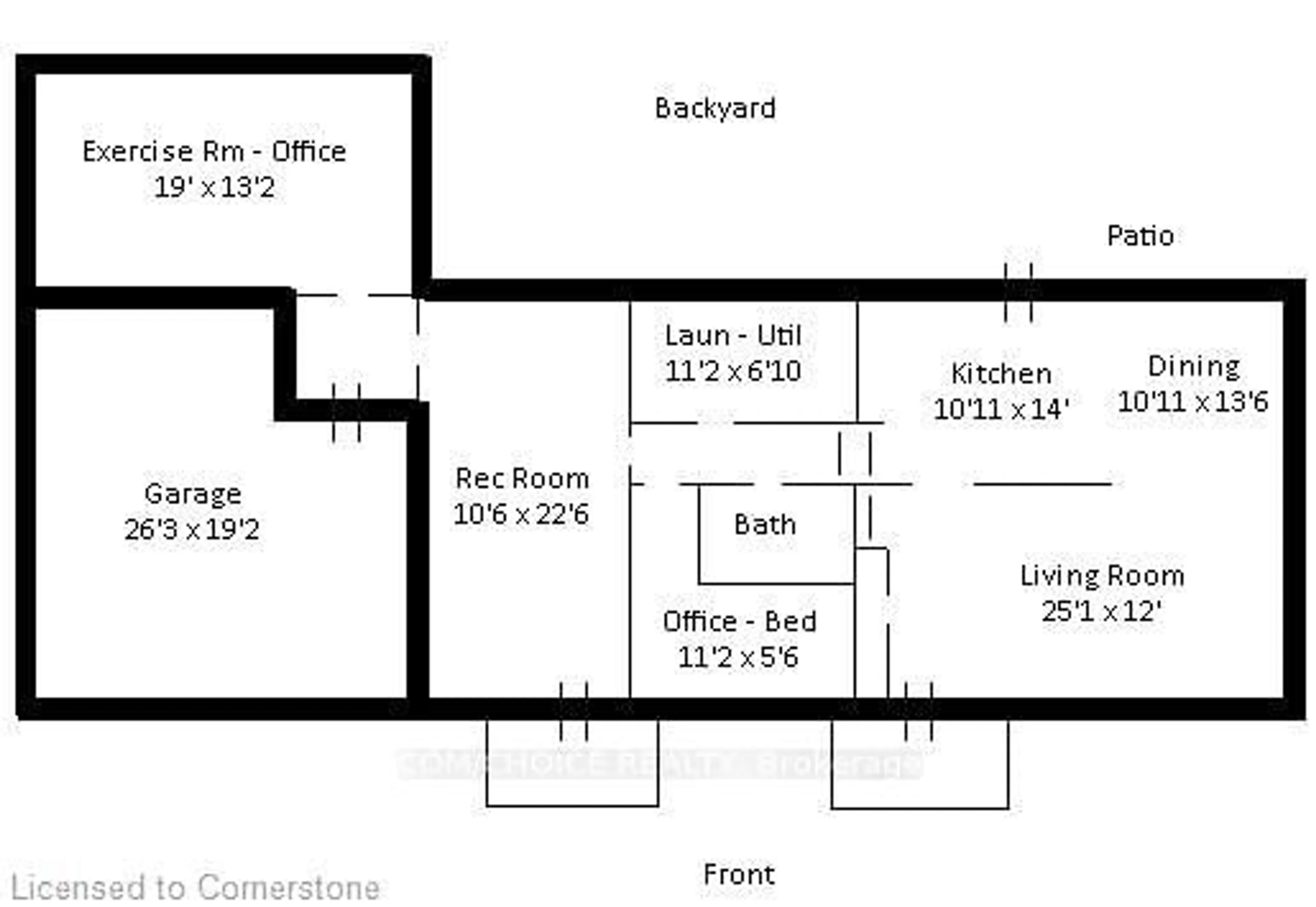 Floor plan for 6 Johnston Ave, Hamilton Ontario L9H 5E3