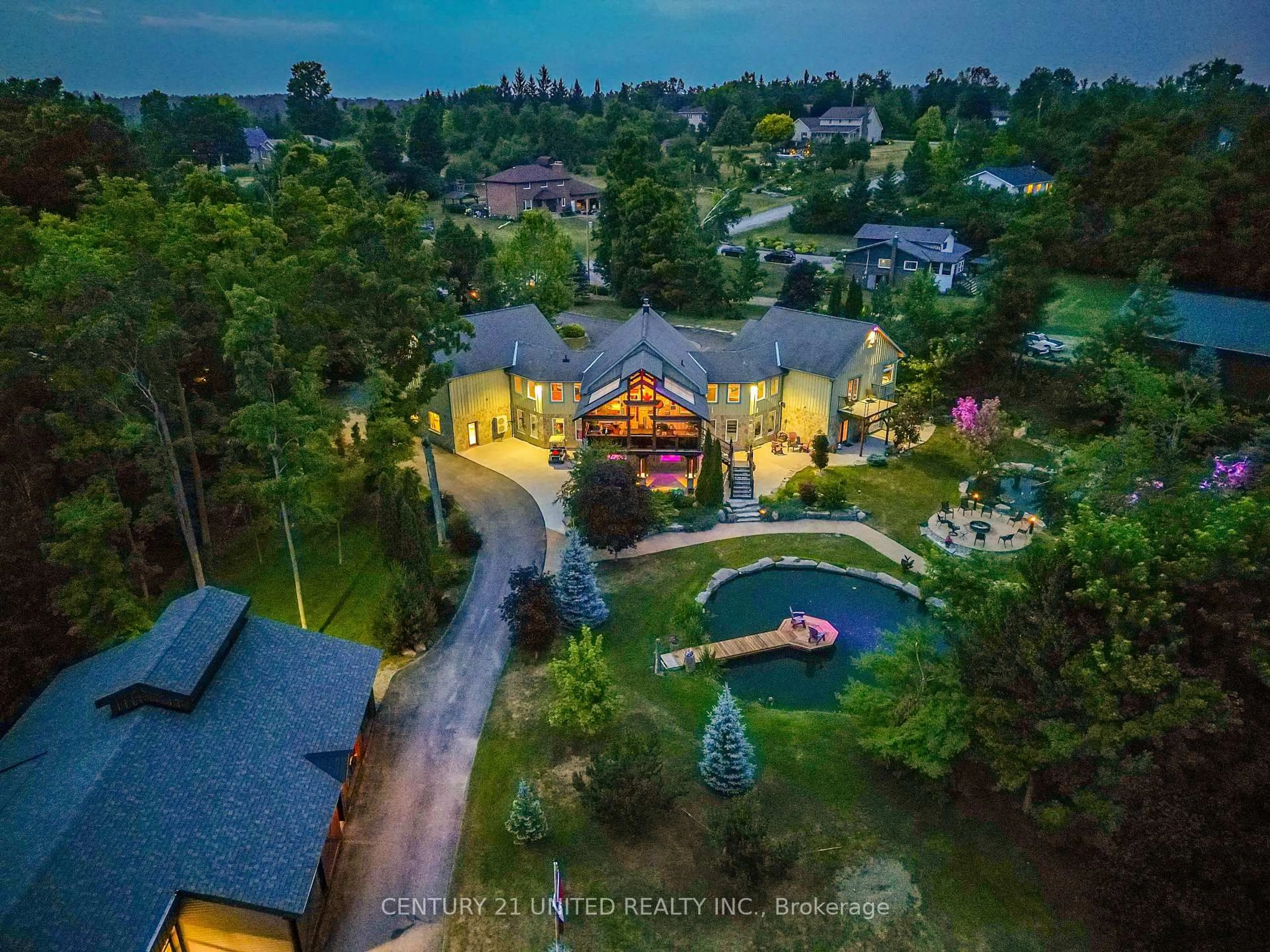 A pic from outside/outdoor area/front of a property/back of a property/a pic from drone, unknown for 15 Trillium Crt, Kawartha Lakes Ontario K0L 2W0