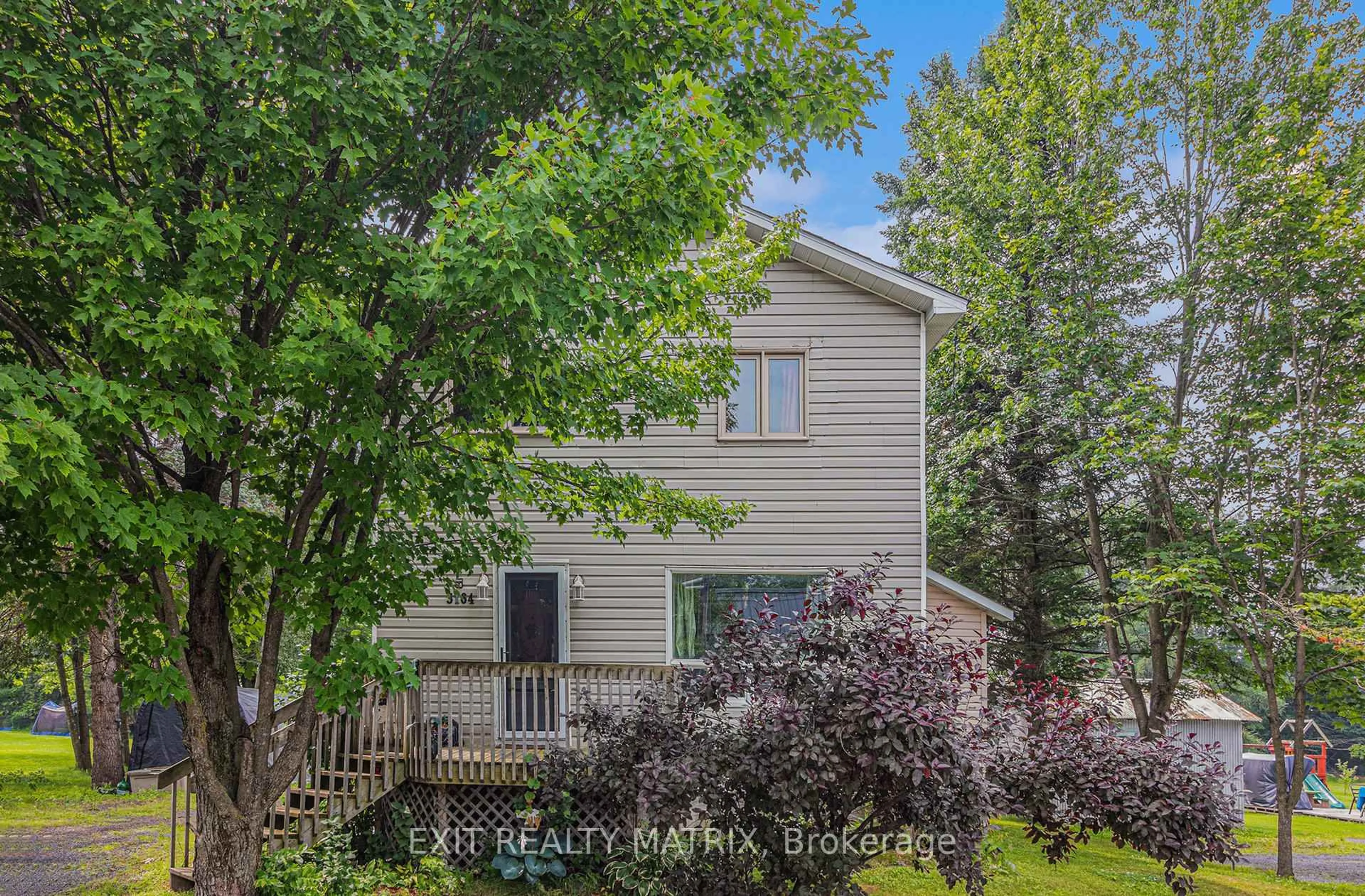 Home with vinyl exterior material, street for 3164 County 15 Rd, The Nation Ontario K0B 1G0