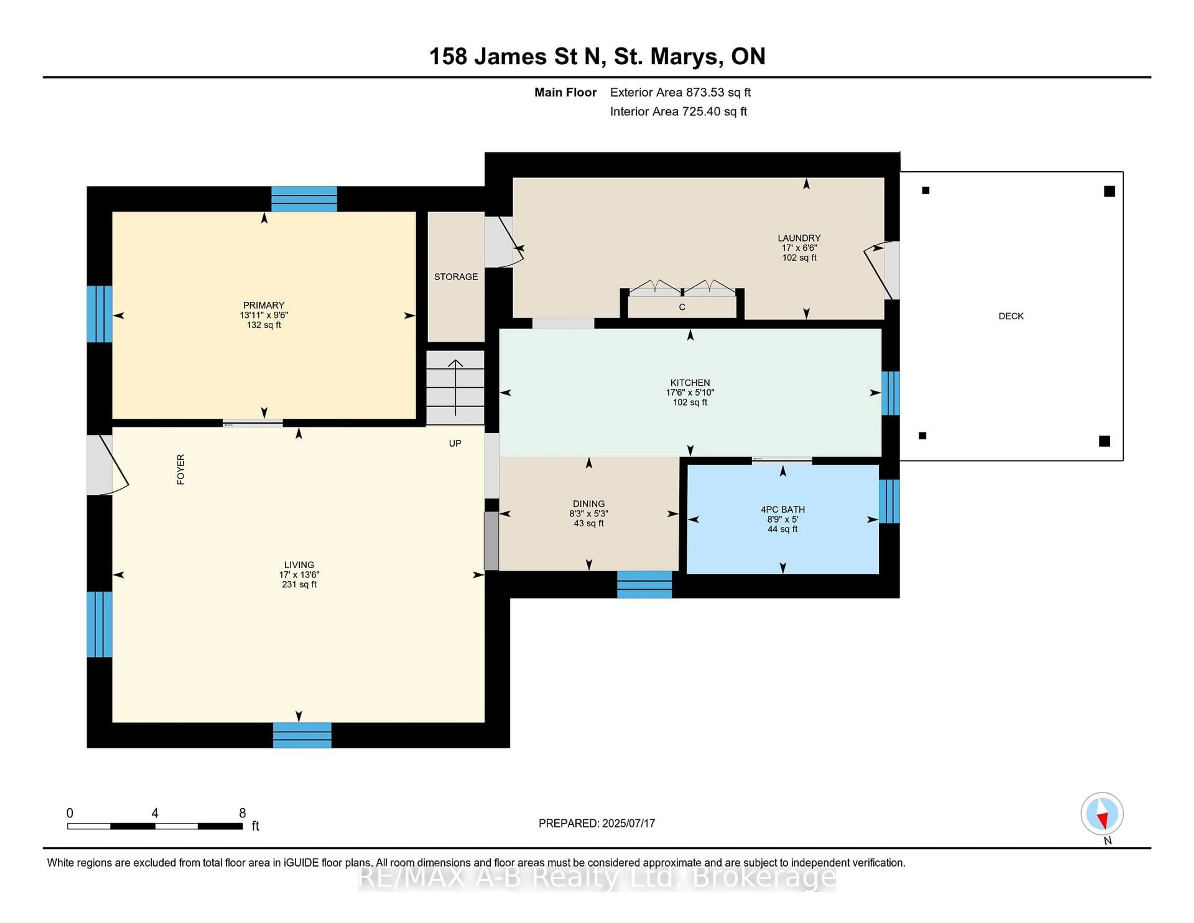 Floor plan for 158 JAMES St, St. Marys Ontario N4X 1B3
