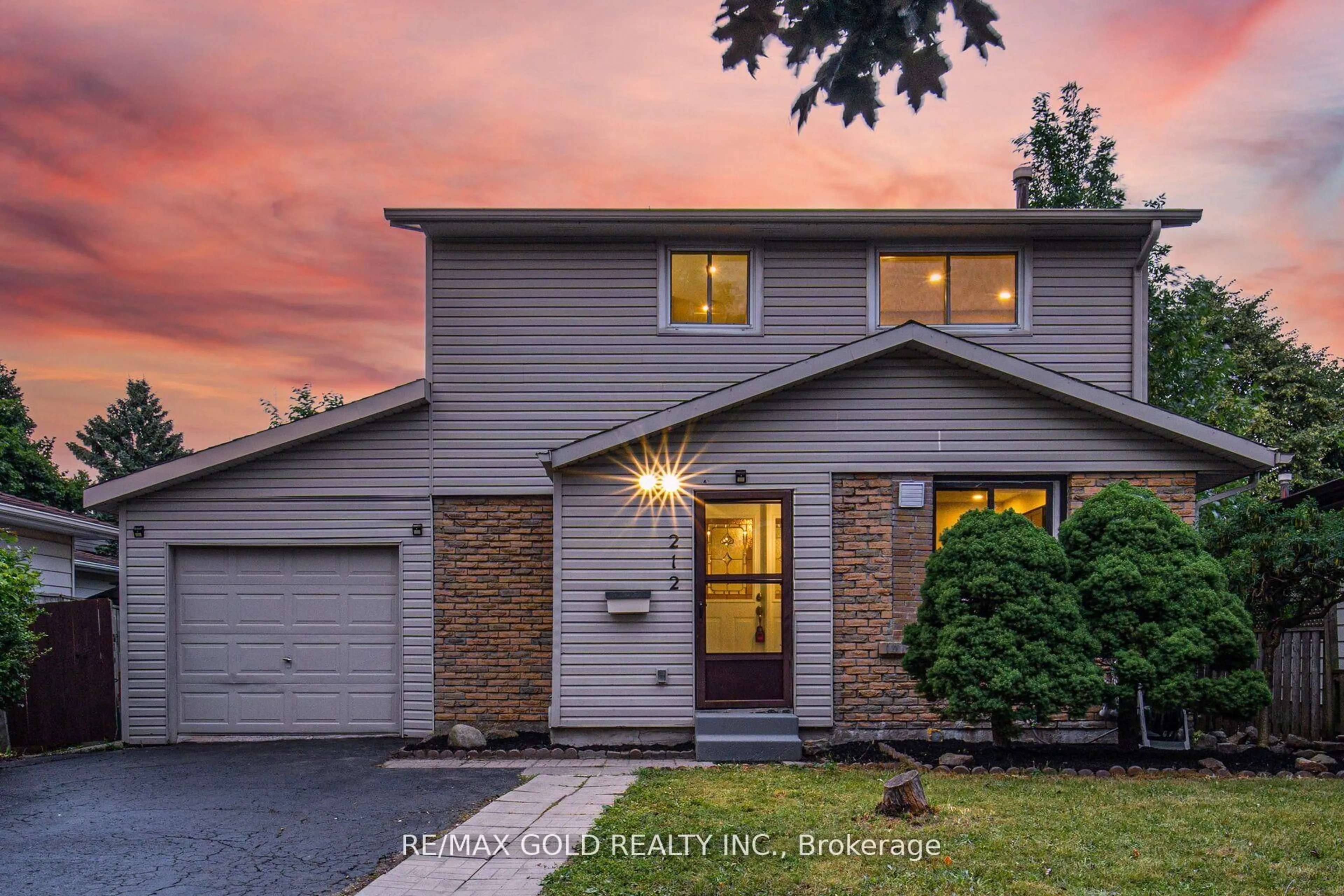 Home with brick exterior material, street for 212 Cedarwoods Cres, Kitchener Ontario N2C 2J8
