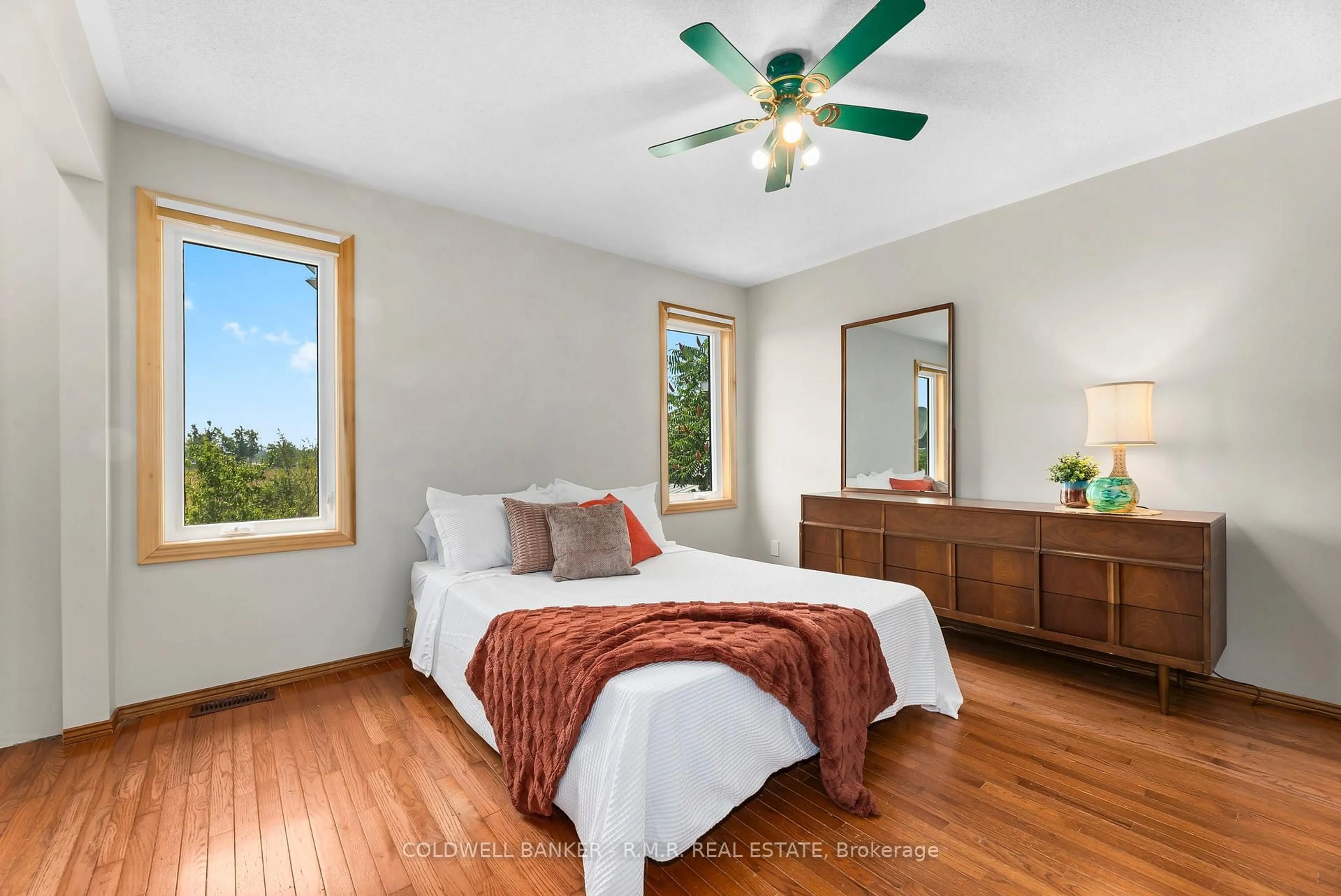 Bedroom with bed, wood/laminate floor for 550 Angeline St, Kawartha Lakes Ontario K9V 4R1