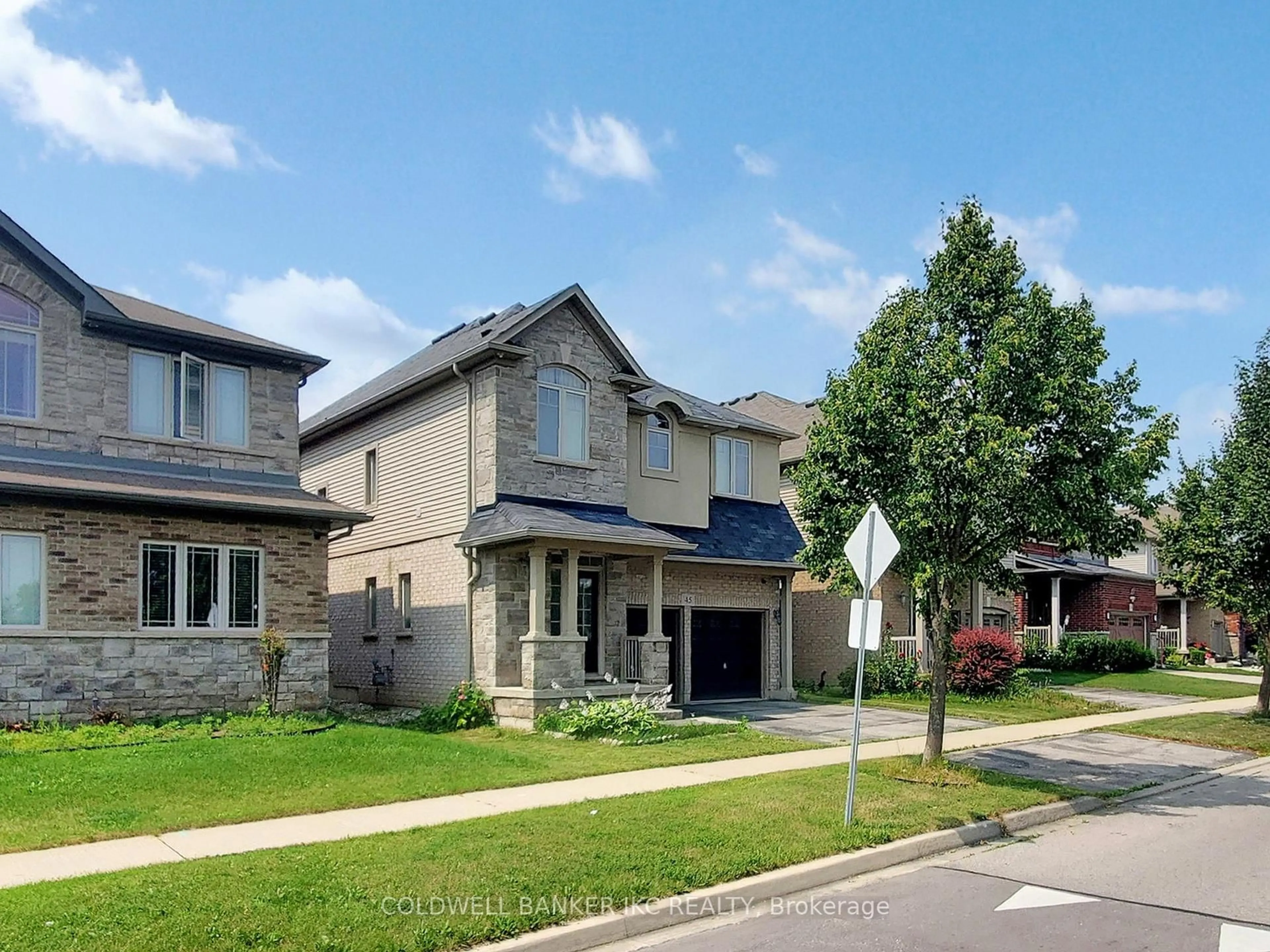 Home with brick exterior material, street for 45 Forest Creek Dr, Kitchener Ontario N2R 0B4