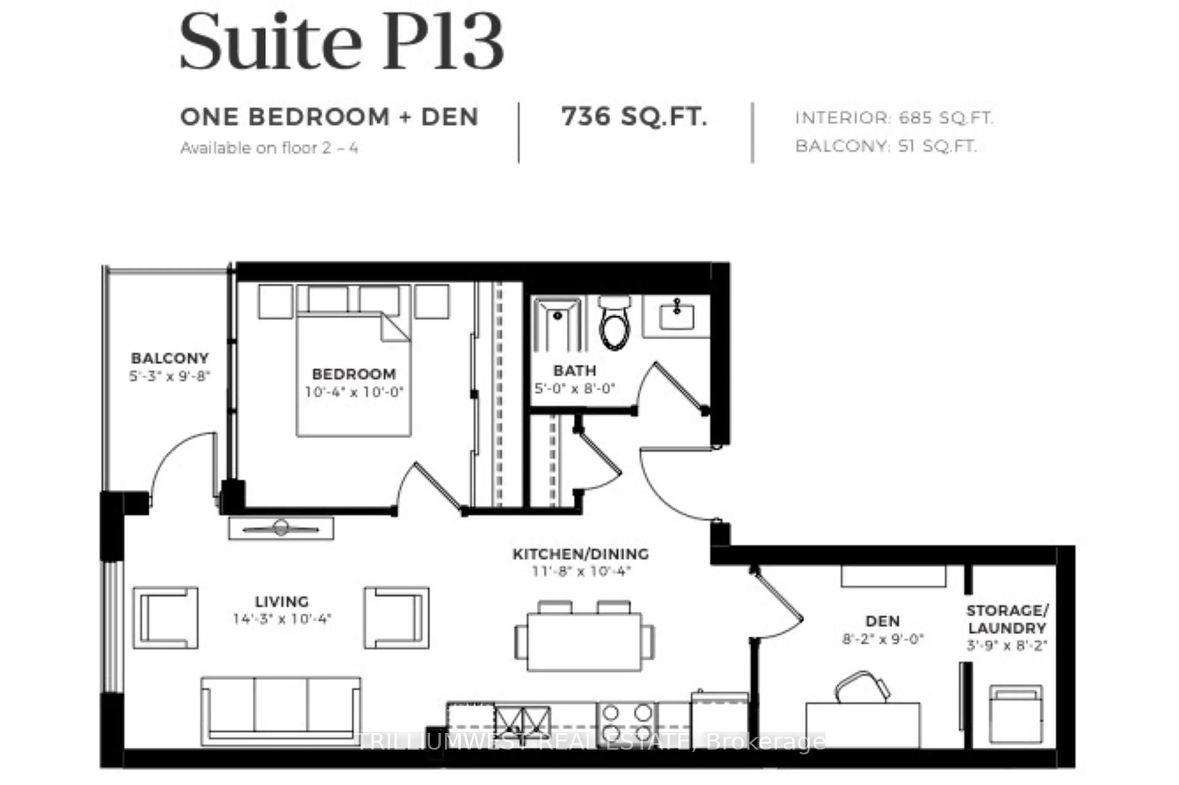 Floor plan for 108 Garment St #213, Kitchener Ontario N2G 0E2