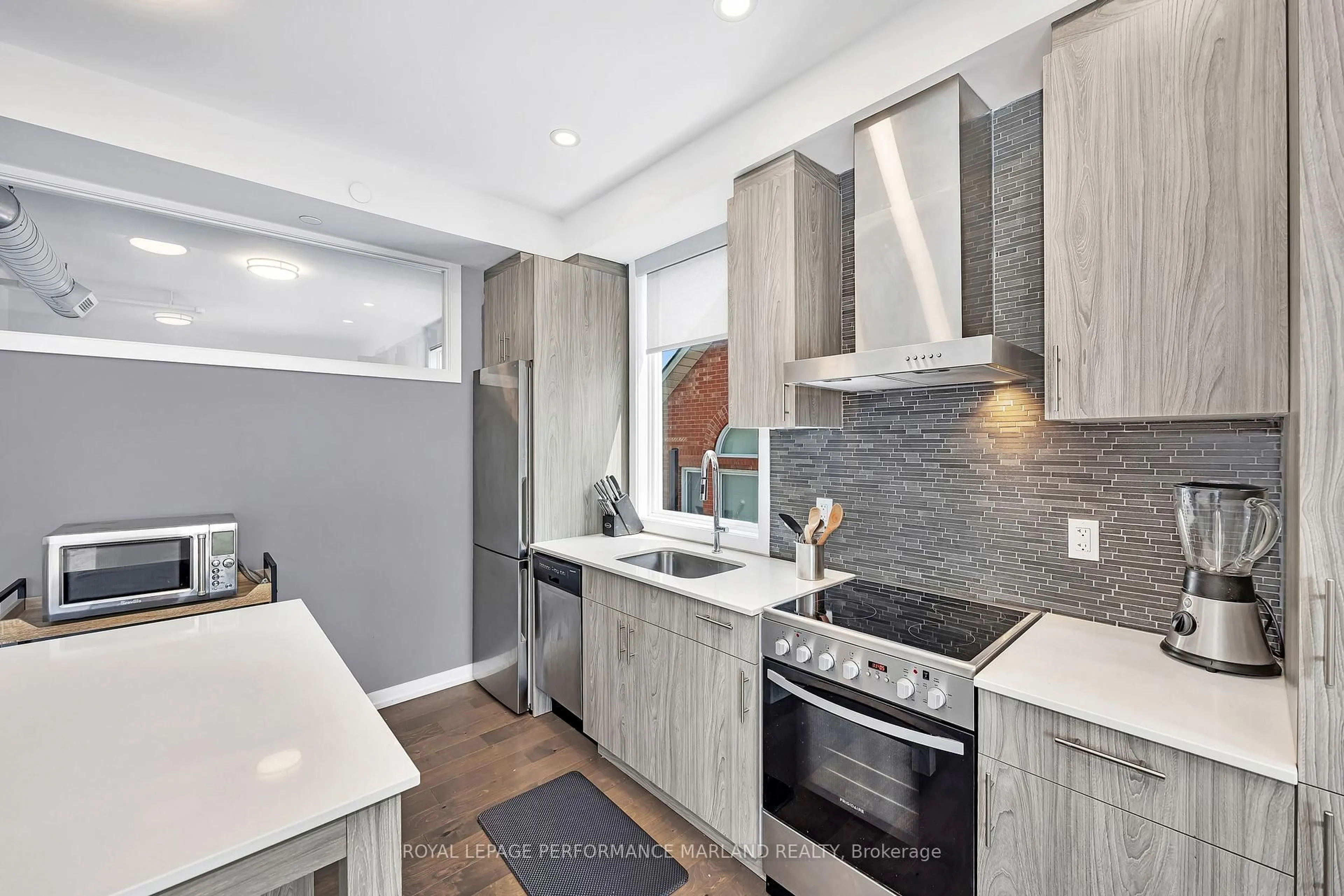 Open concept kitchen, ceramic/tile floor for 150 Greenfield Ave #404, Ottawa Ontario K1S 0A6