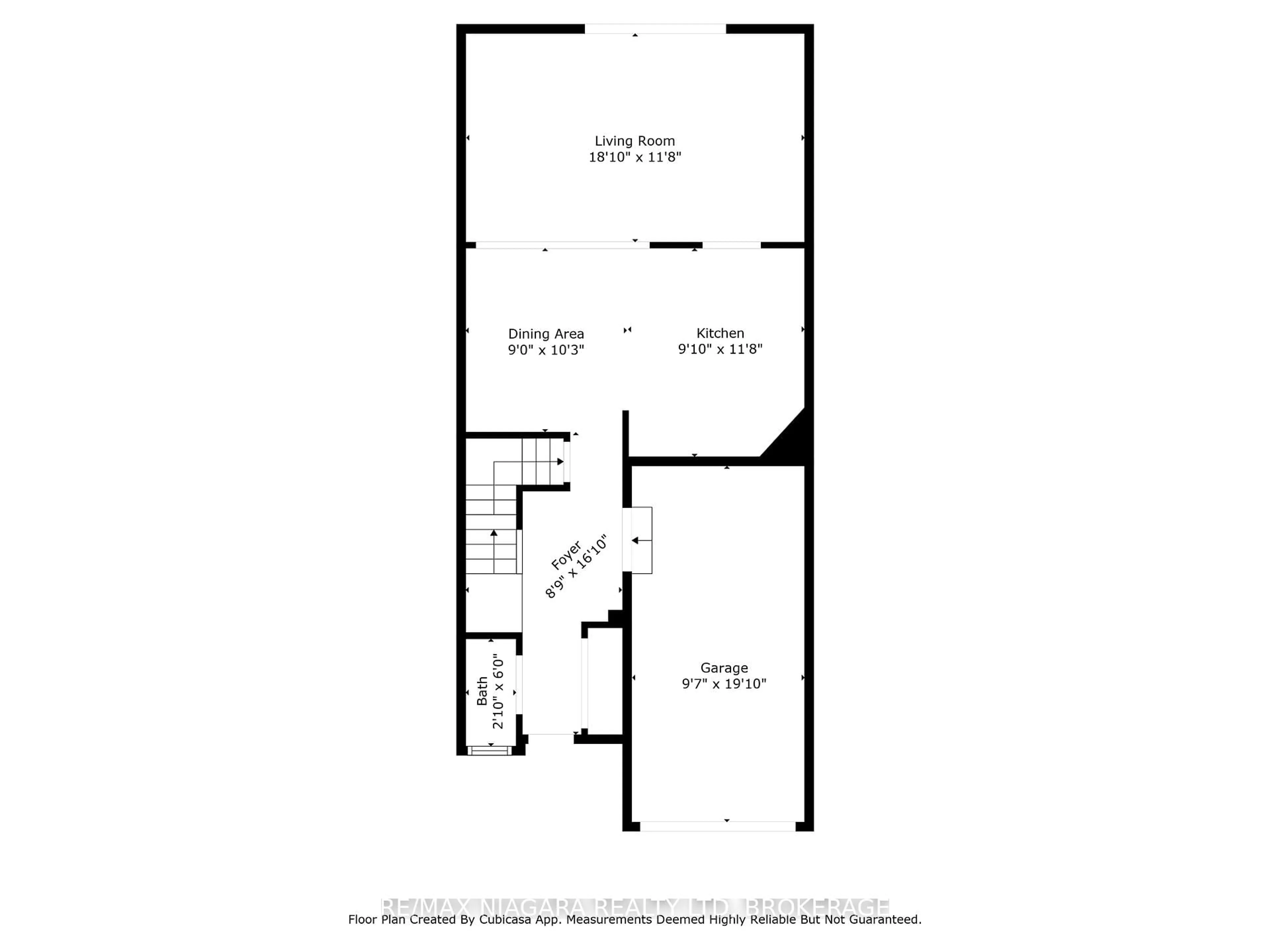 Floor plan for 34 Dynasty Ave #13, Hamilton Ontario L8G 5C7