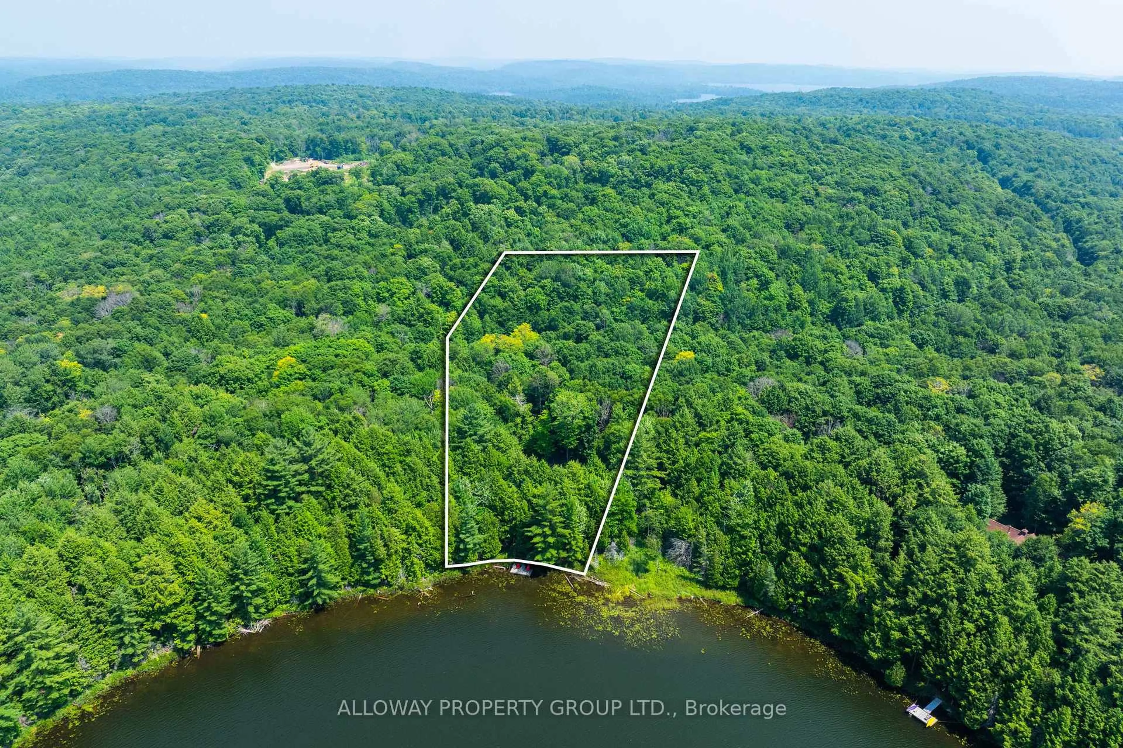 A pic from outside/outdoor area/front of a property/back of a property/a pic from drone, water/lake/river/ocean view for 1211 Birchy Lake Dr, Dysart et al Ontario K0M 1S0