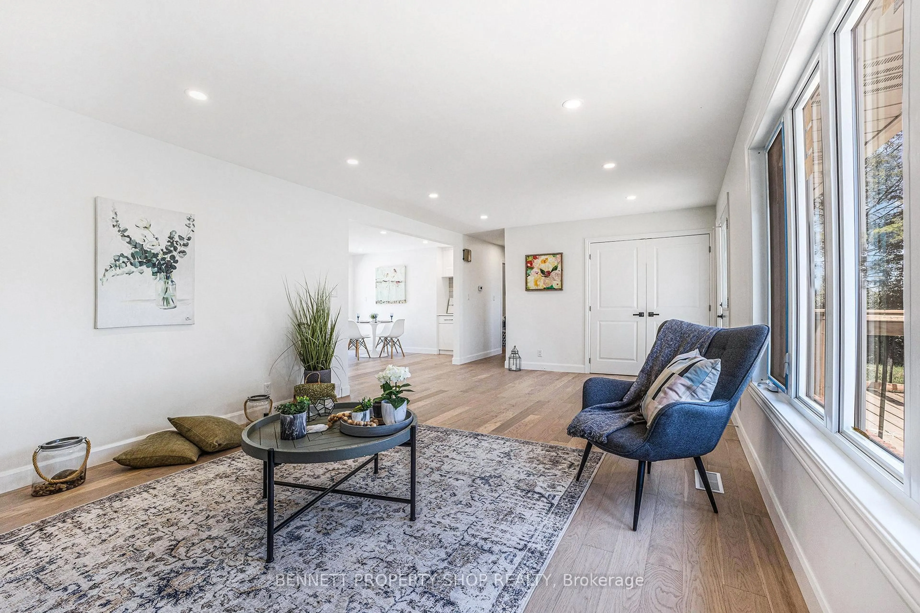 Living room with furniture, wood/laminate floor for 10369 County Rd 3 Line, North Dundas Ontario K0E 1S0