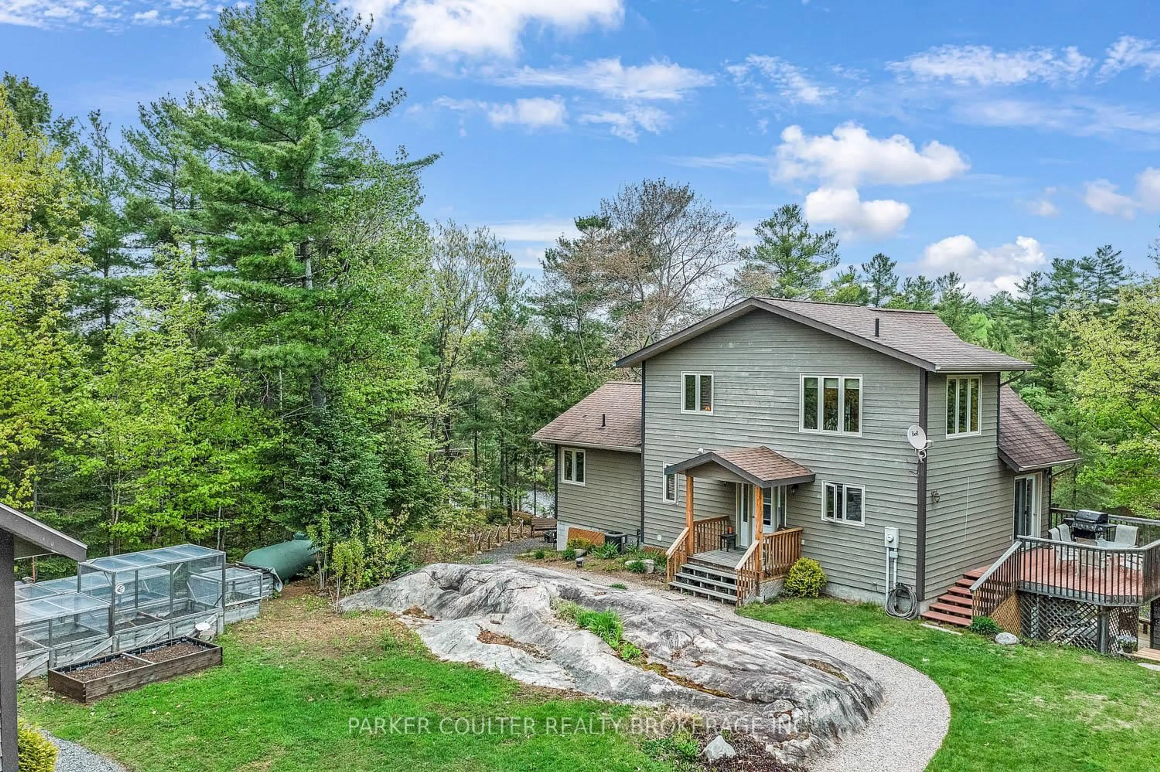 A pic from outside/outdoor area/front of a property/back of a property/a pic from drone, unknown for 46 James Rider Rd, Carling Ontario P0G 1G0